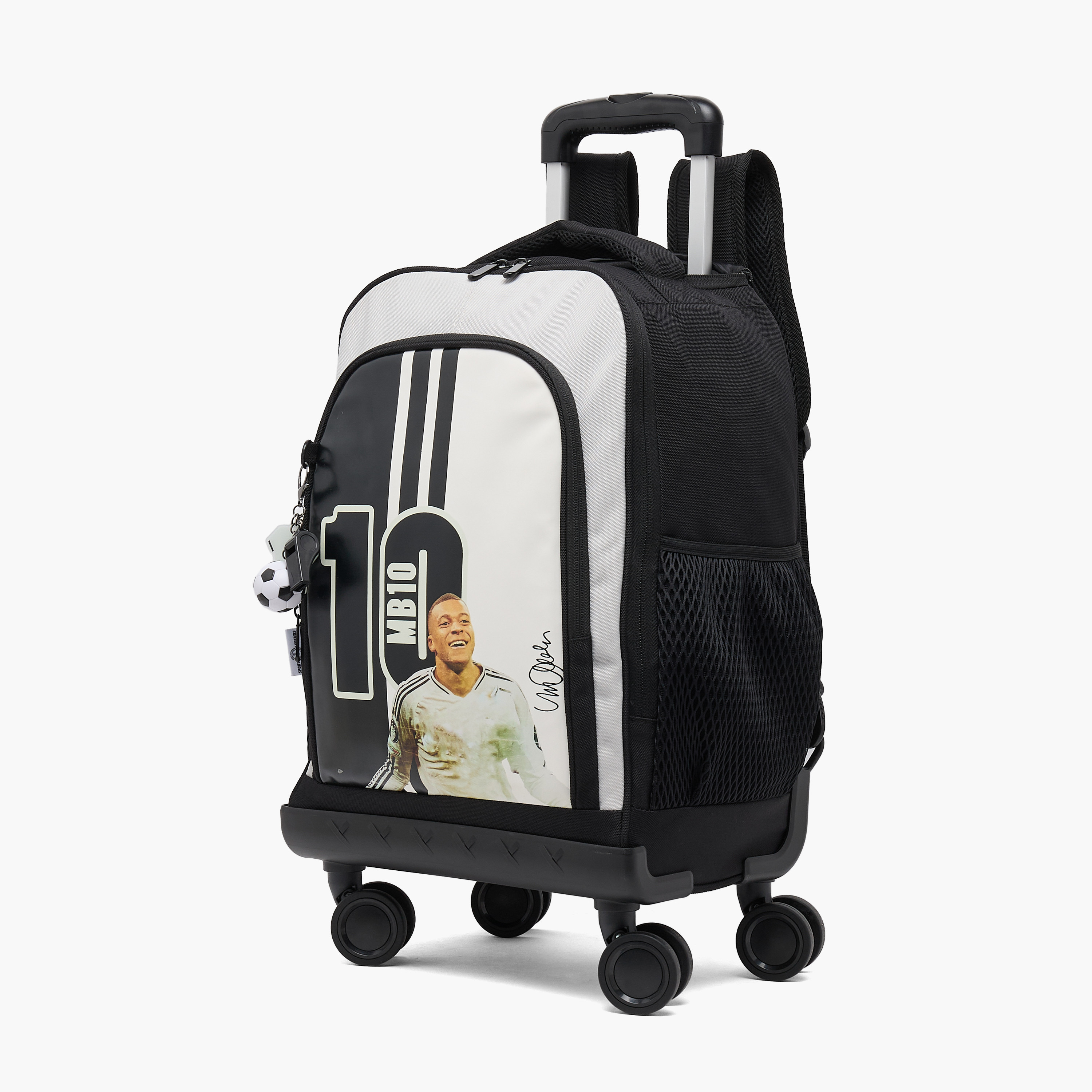 Celebrity Icons Kylian Mbappé Trolley Bag Boys 8-12 Years with Durable Wheels - 18 inches-school-bagsandbackpacks-trolleybags-image-9