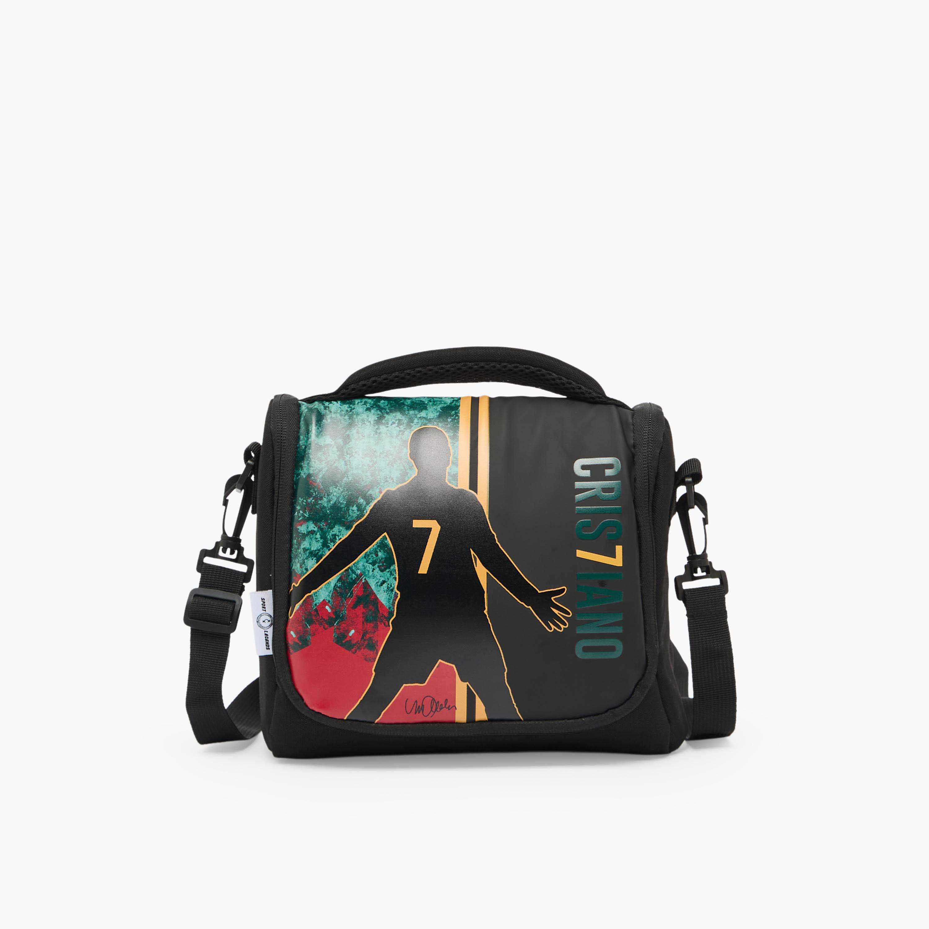 شنطة غداء كريستيانو رونالدو للأولاد 8-13 سنة عازلة للحرارة من سيليبريتي آيكونز-school-lunchessentials-lunchbags-image-1