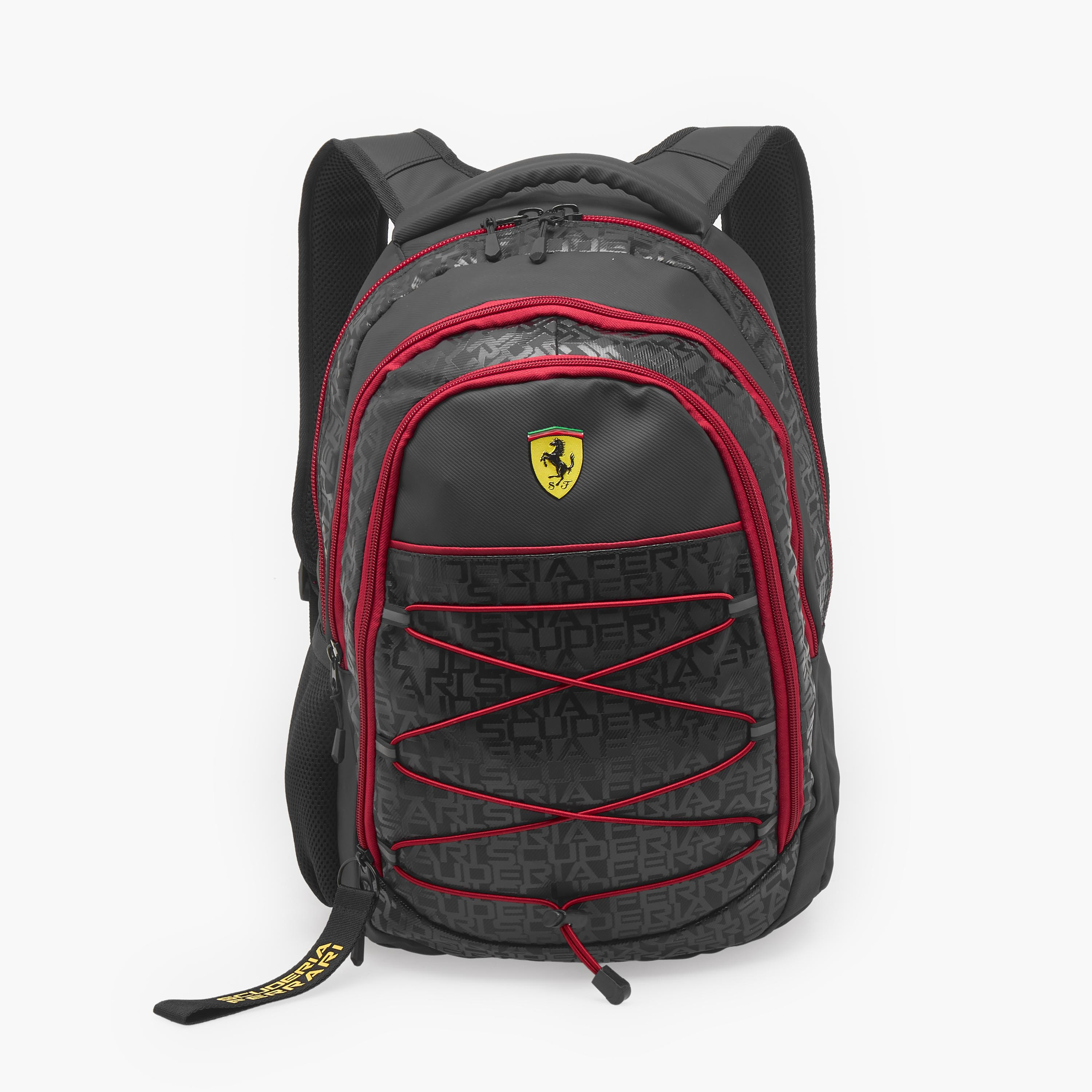 Ferrari Scuderia Print Backpack for Kids 8-12 Years with Padded Straps - 17 inches-school-bagsandbackpacks-backpacks-image-1