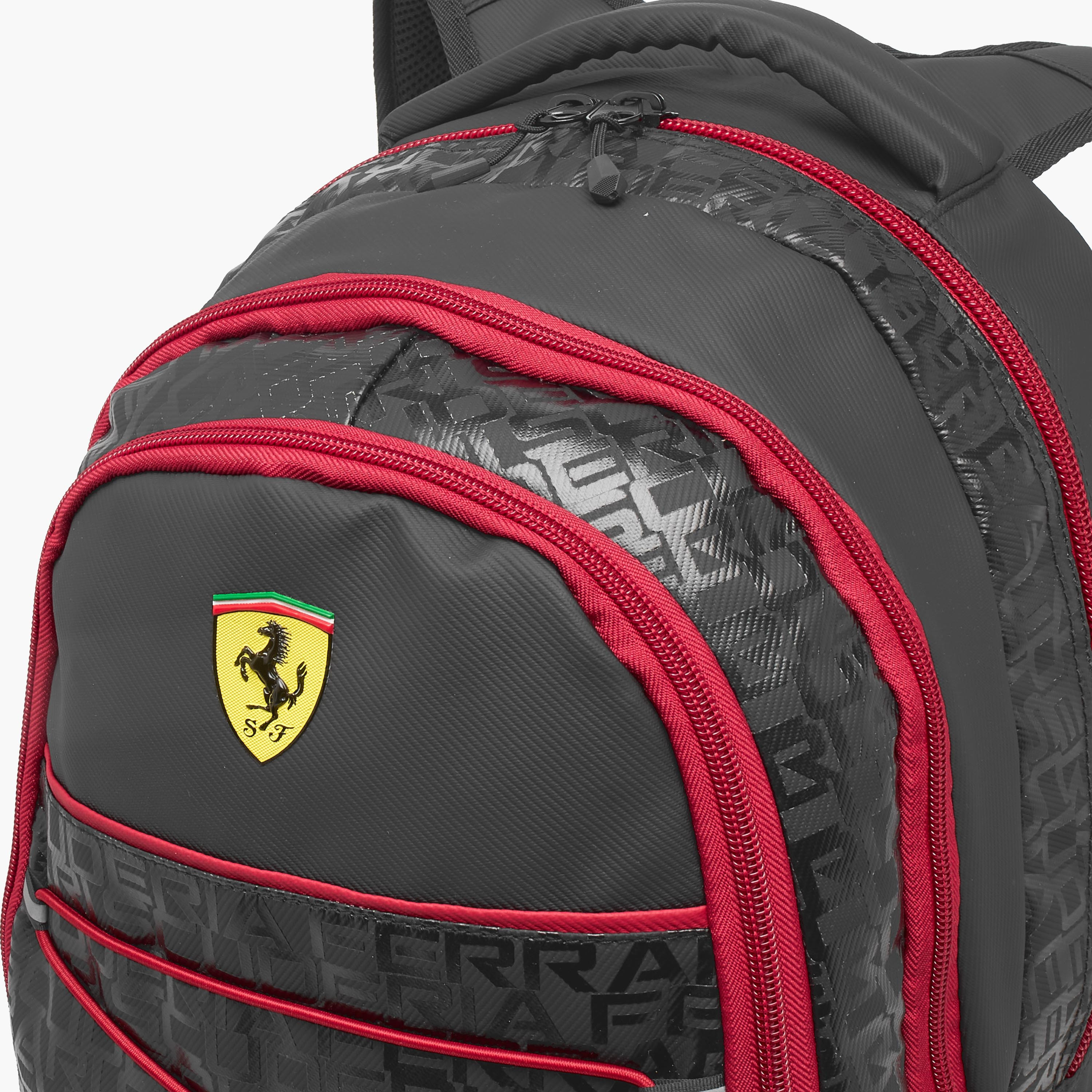 Ferrari Scuderia Print Backpack for Kids 8-12 Years with Padded Straps - 17 inches-school-bagsandbackpacks-backpacks-image-3