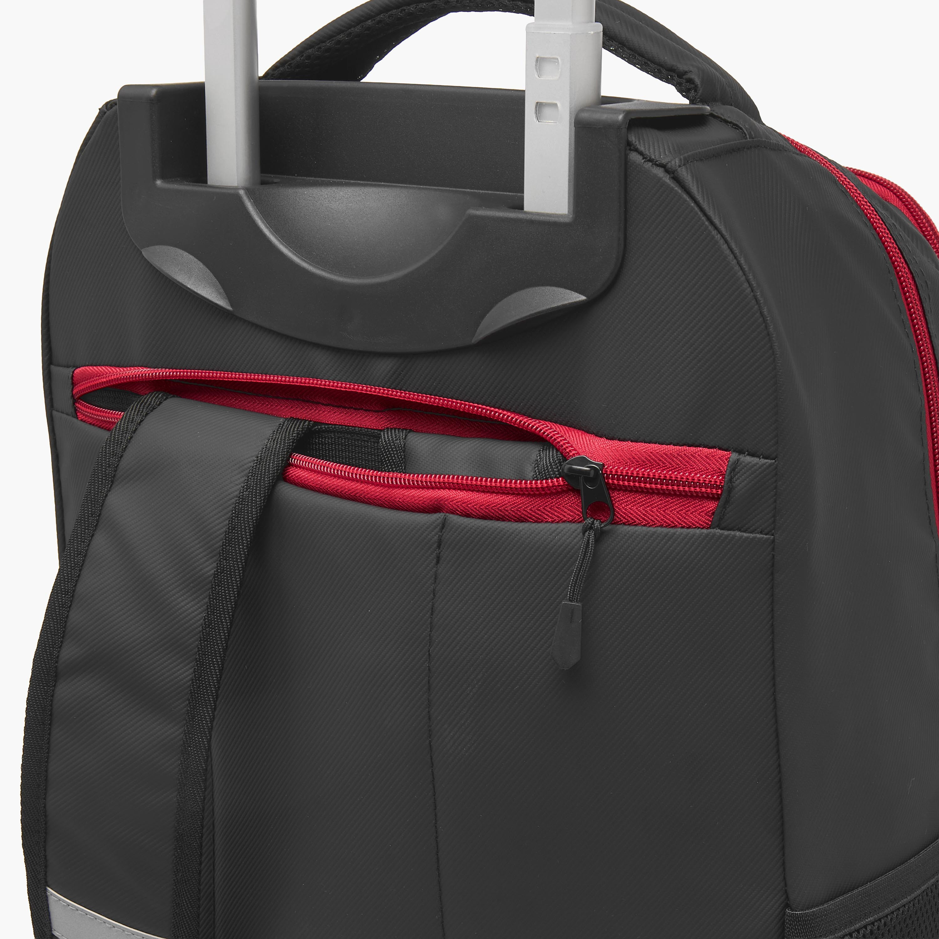 Ferrari Printed Trolley Bag for Boys 8-12 Years Retractable Handle - 18 inches-school-bagsandbackpacks-trolleybags-image-11
