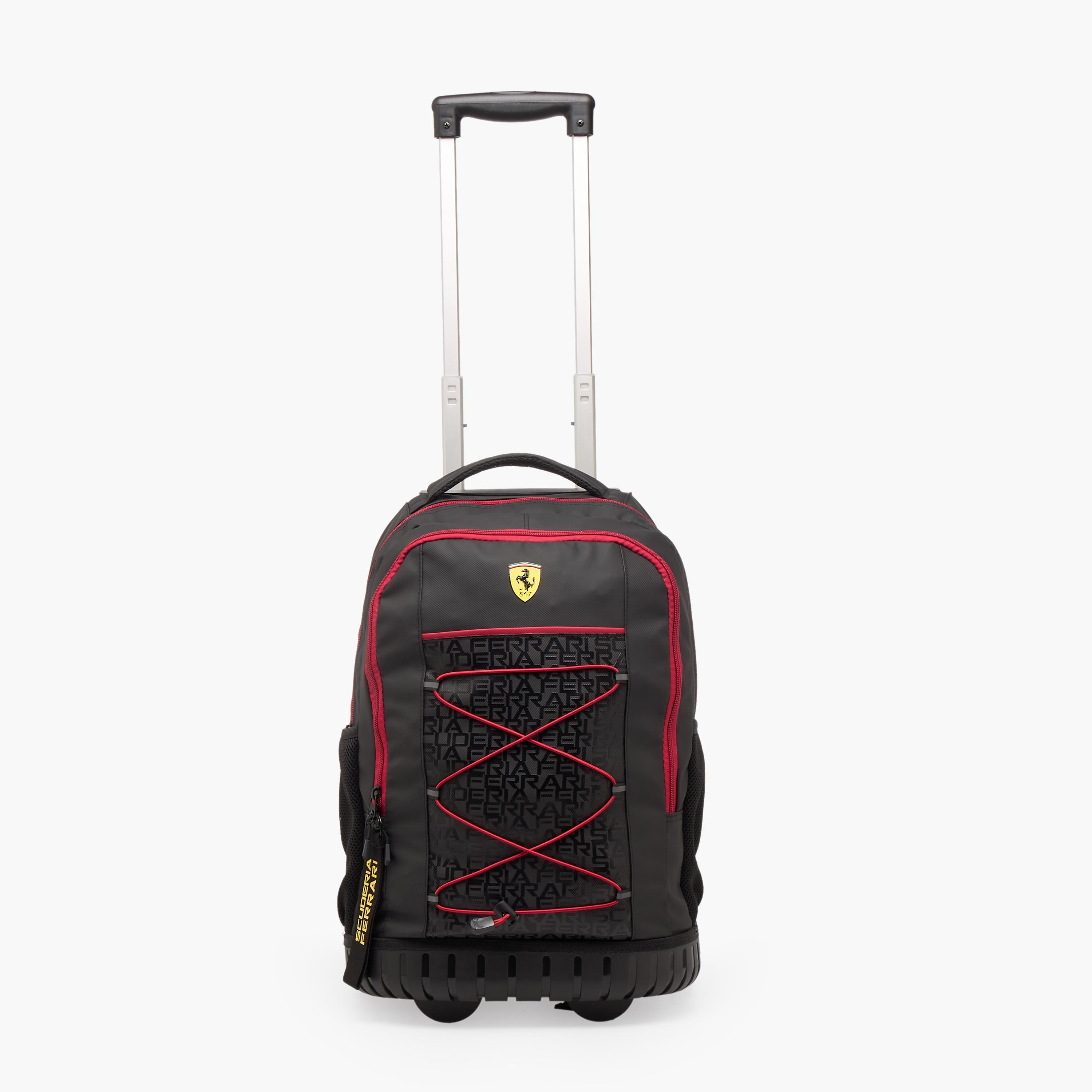 Ferrari Printed Trolley Bag for Boys 8-12 Years Retractable Handle - 18 inches-school-bagsandbackpacks-trolleybags-image-2