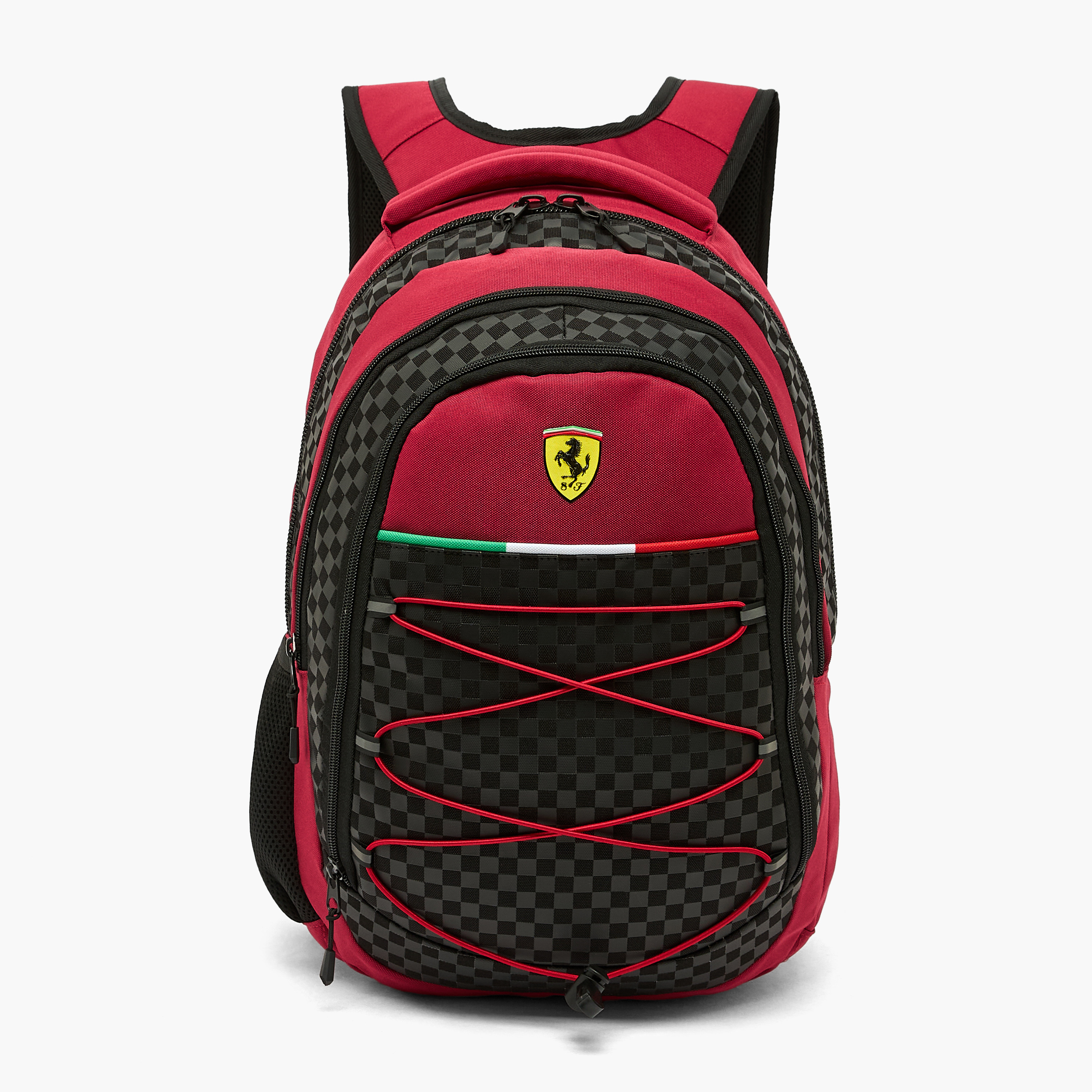 شنطة ظهر مخططة للأولاد من 8-12 سنة مع أحزمة كتف مبطنة من فيراري - 17 بوصة-school-bagsandbackpacks-backpacks-image-1
