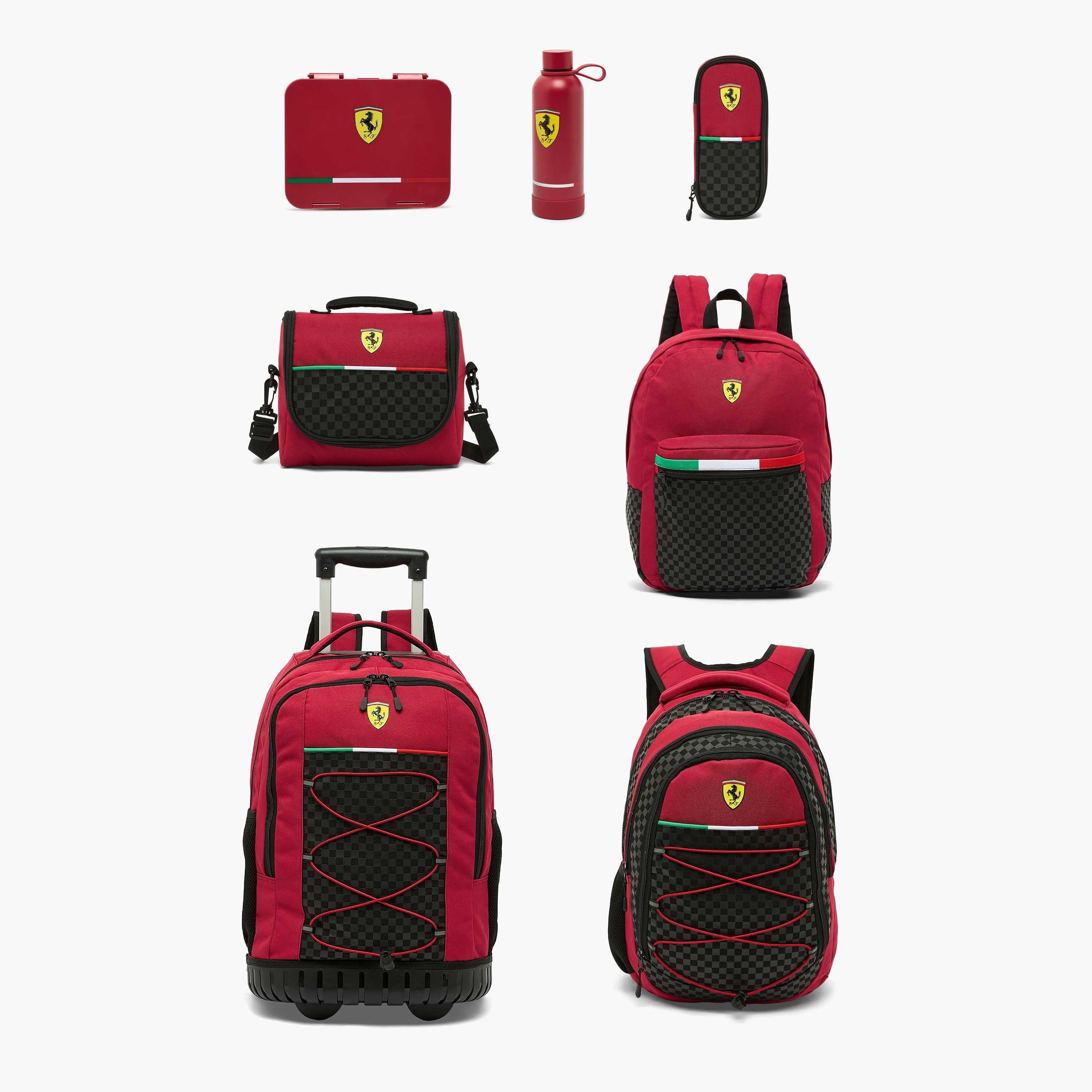 Ferrari Panelled Backpack for Boys 8-12 Years with Padded Shoulder Straps - 17 inches-school-bagsandbackpacks-backpacks-image-13