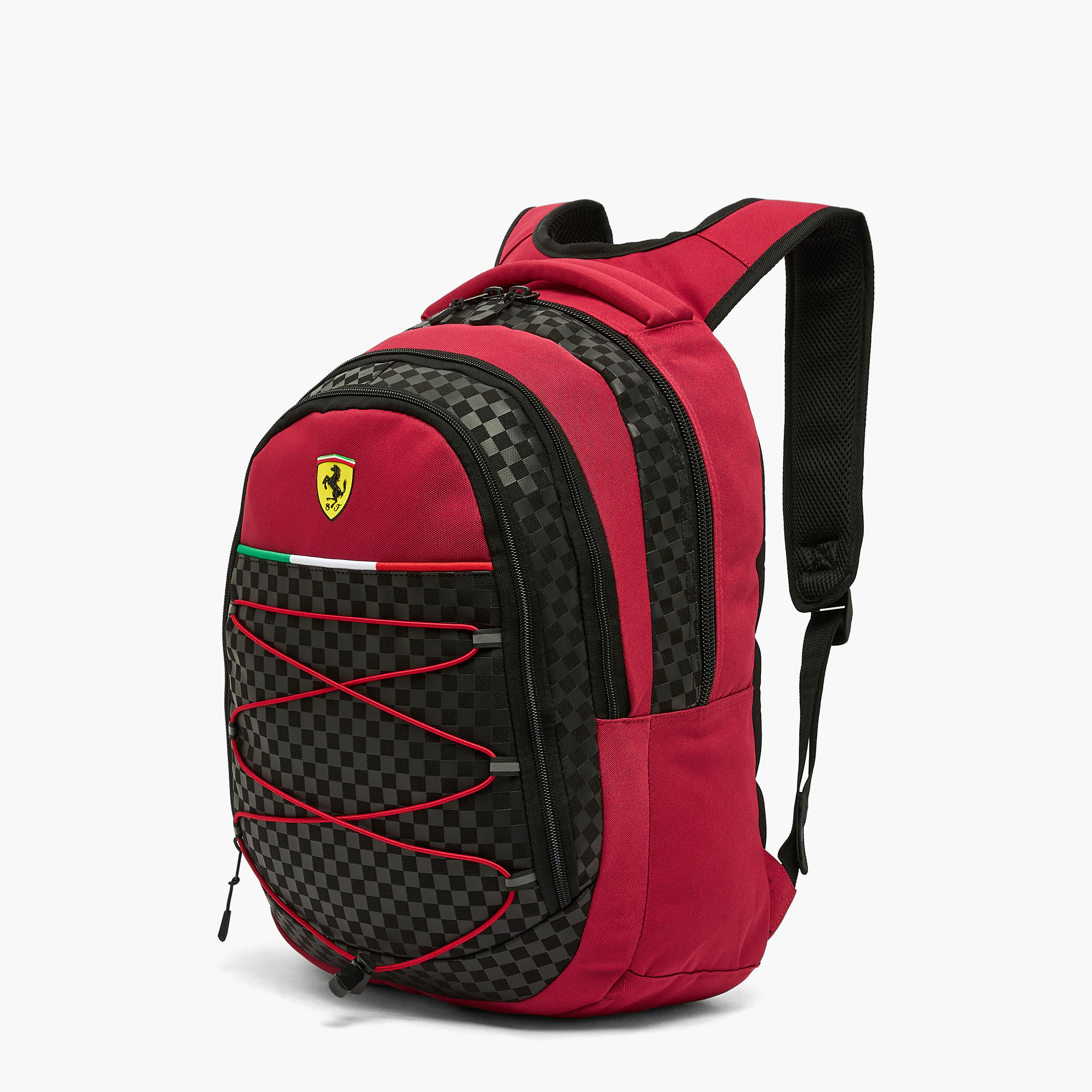 شنطة ظهر مخططة للأولاد من 8-12 سنة مع أحزمة كتف مبطنة من فيراري - 17 بوصة-school-bagsandbackpacks-backpacks-image-2