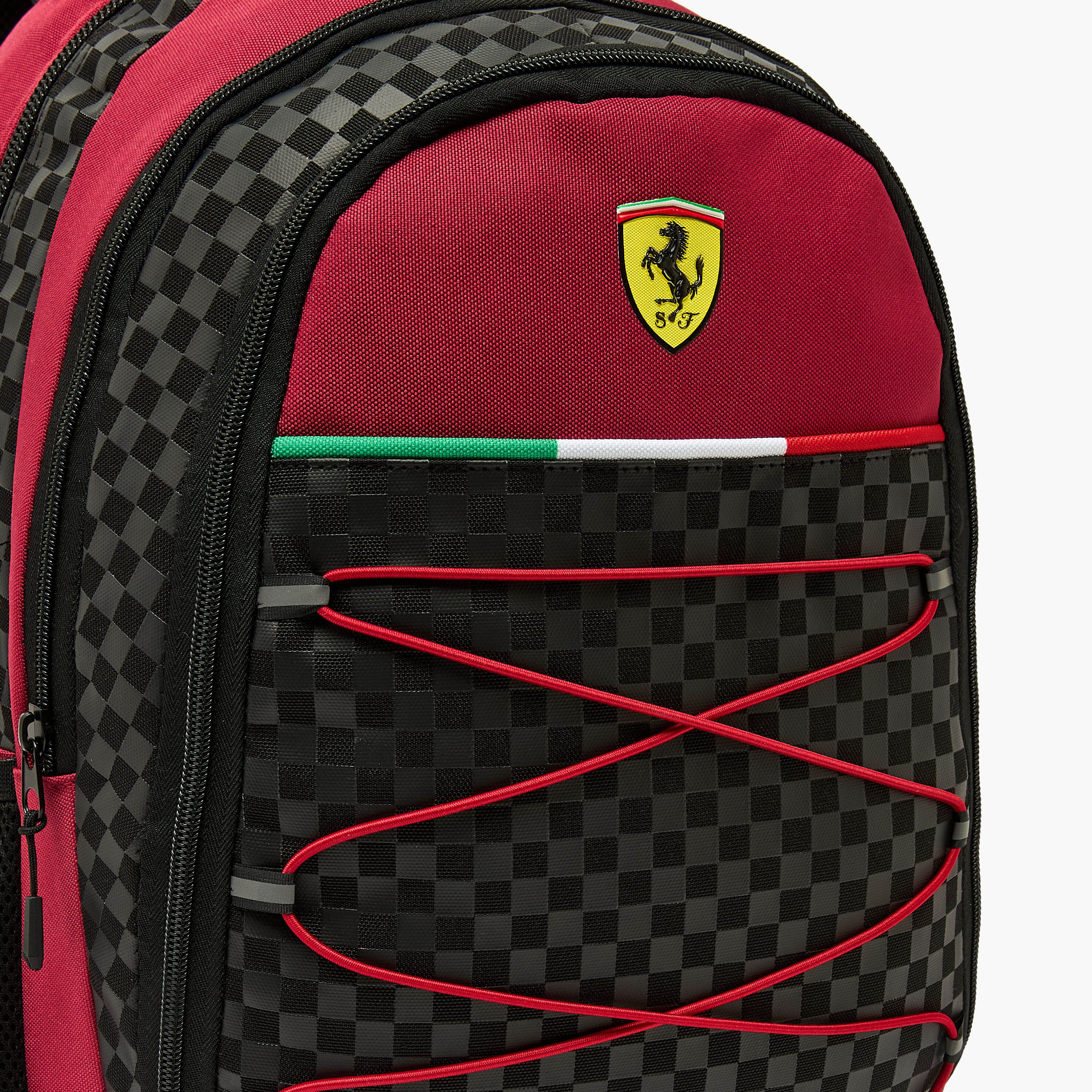شنطة ظهر مخططة للأولاد من 8-12 سنة مع أحزمة كتف مبطنة من فيراري - 17 بوصة-school-bagsandbackpacks-backpacks-image-7