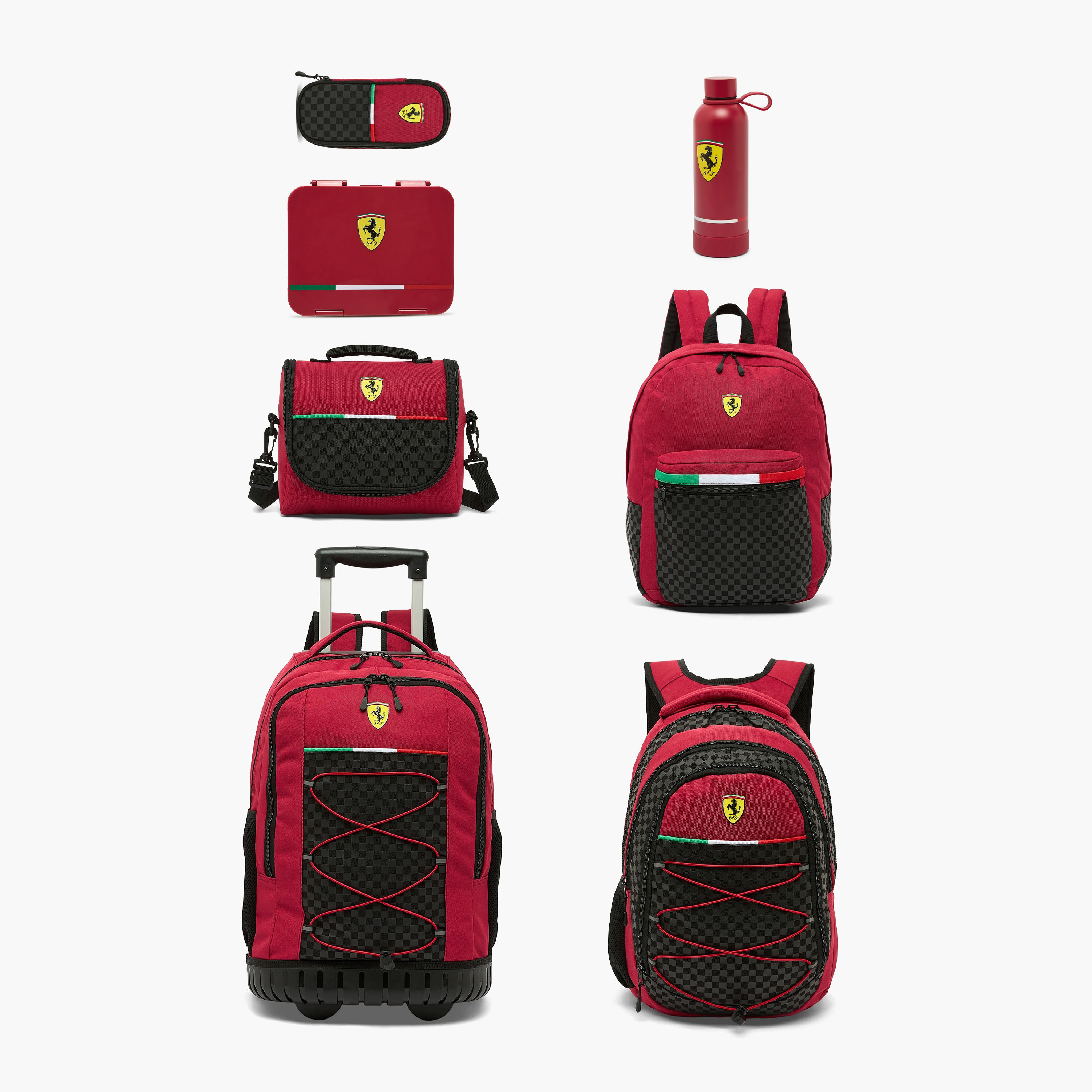 Ferrari Solid Backpack for Girls 8-12 Years with Padded Shoulder Straps - 17 inches-school-bagsandbackpacks-backpacks-image-11