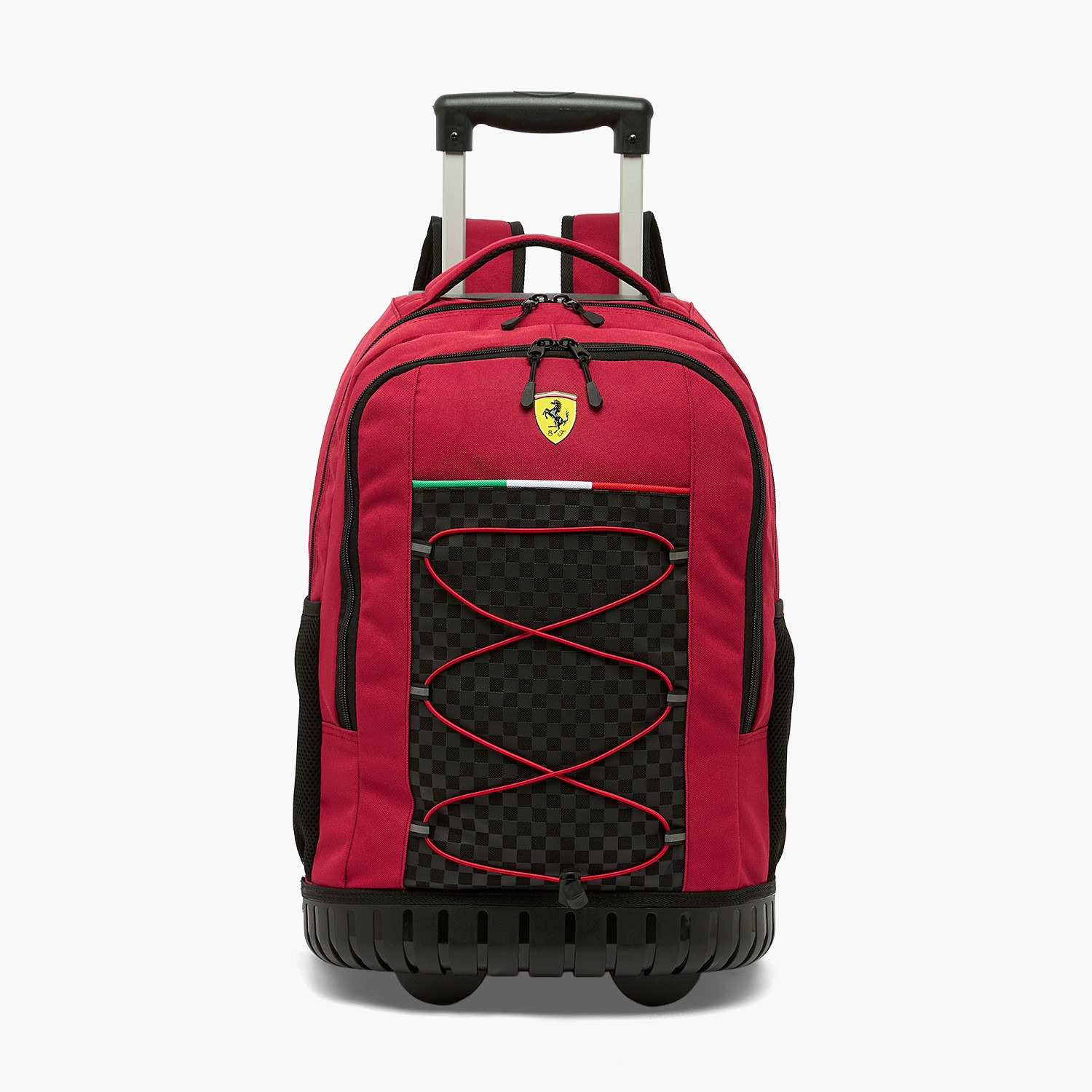 شنطة ترولي للأولاد 8-12 سنة بمقبض قابل للسحب وتصميم فيراري - 16 بوصة-school-bagsandbackpacks-trolleybags-image-1