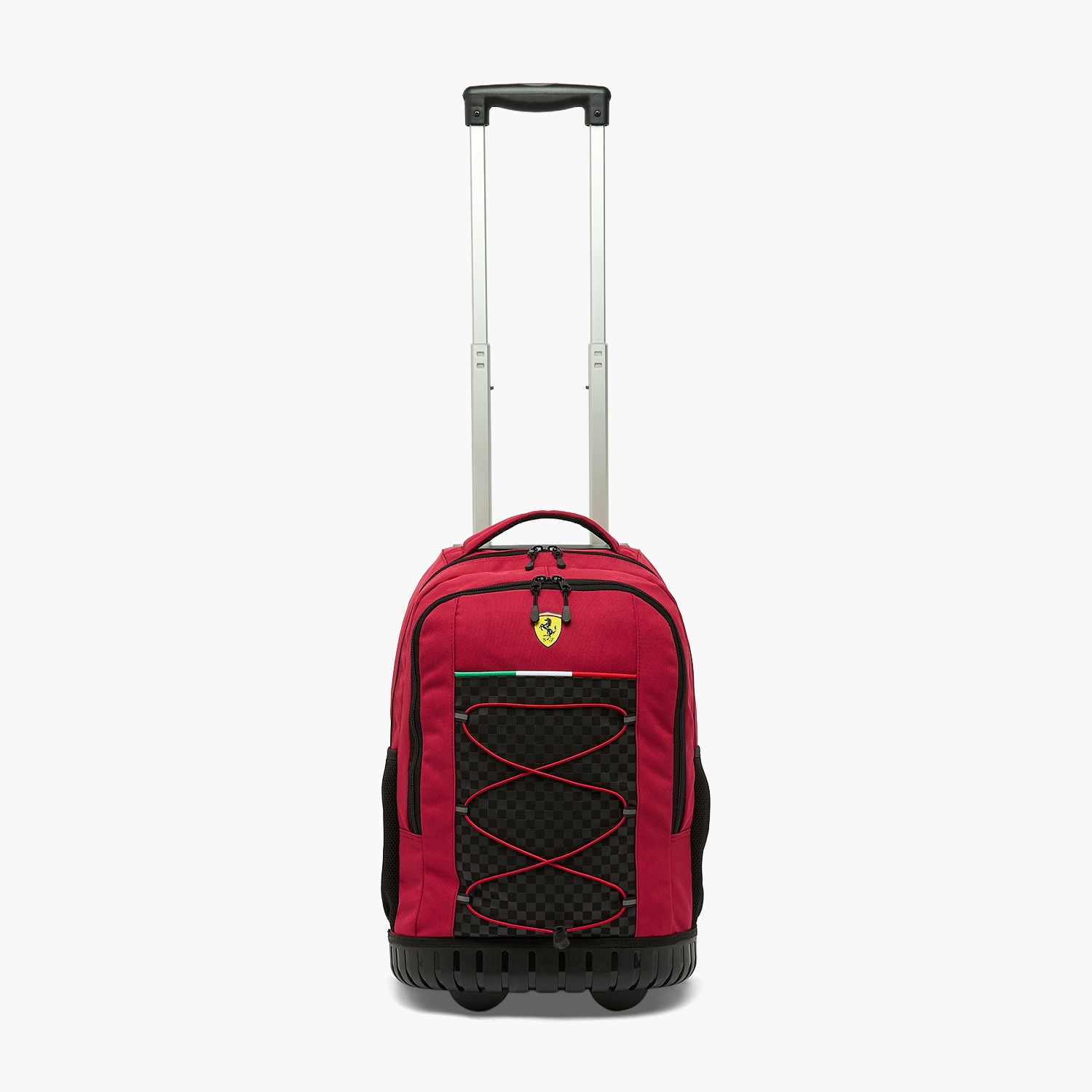 شنطة ترولي للأولاد 8-12 سنة بمقبض قابل للسحب وتصميم فيراري - 16 بوصة-school-bagsandbackpacks-trolleybags-image-2