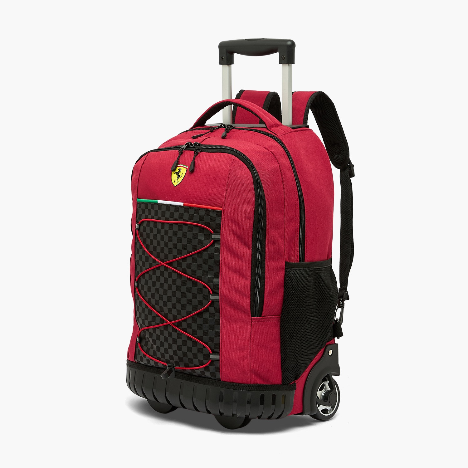 شنطة ترولي للأولاد 8-12 سنة بمقبض قابل للسحب وتصميم فيراري - 16 بوصة-school-bagsandbackpacks-trolleybags-image-7