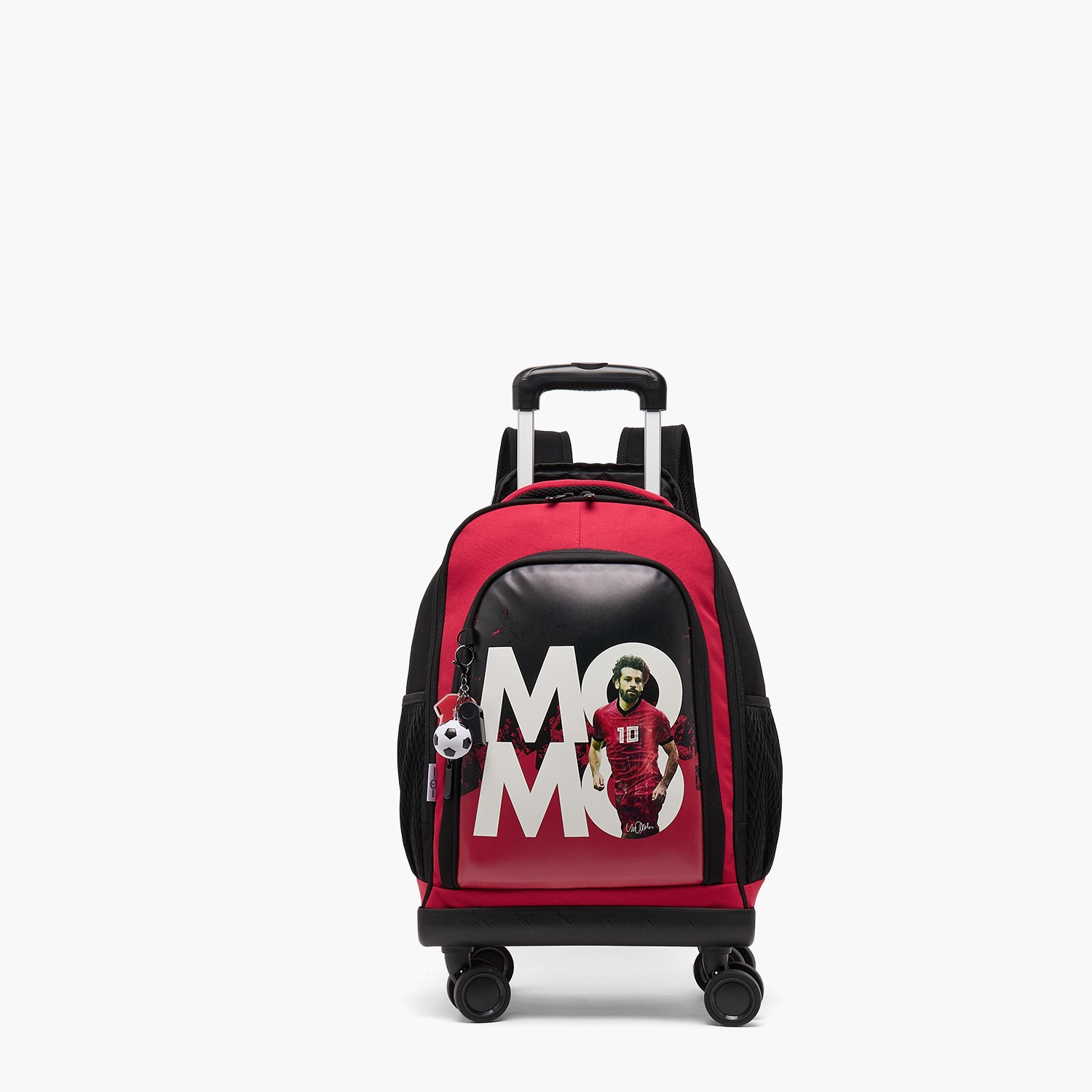 Celebrity Icons Mo Salah Print Trolley Bag for Boys 8-12 Years with Durable Wheels - 18 inches-school-bagsandbackpacks-trolleybags-image-1