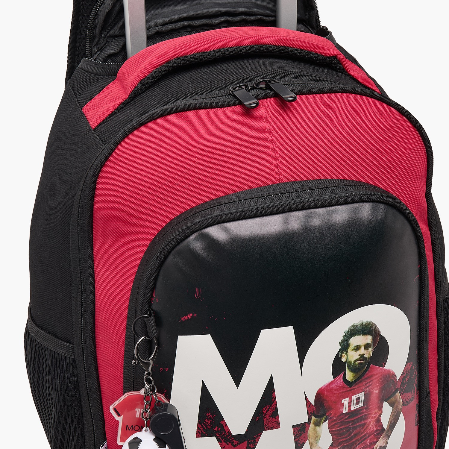 Celebrity Icons Mo Salah Print Trolley Bag for Boys 8-12 Years with Durable Wheels - 18 inches-school-bagsandbackpacks-trolleybags-image-3