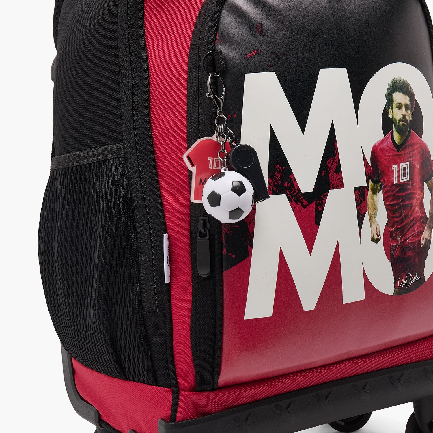 Celebrity Icons Mo Salah Print Trolley Bag for Boys 8-12 Years with Durable Wheels - 18 inches-school-bagsandbackpacks-trolleybags-image-6