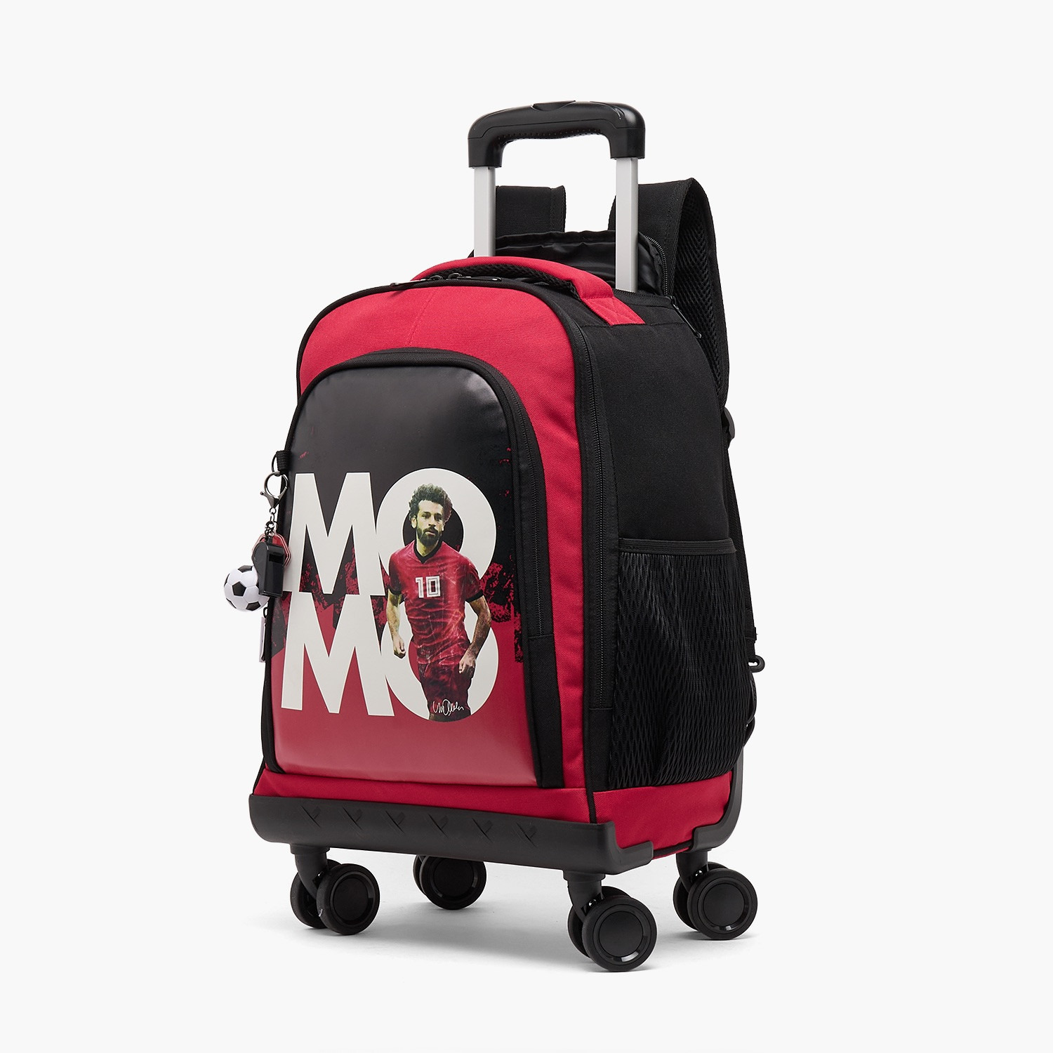 Celebrity Icons Mo Salah Print Trolley Bag for Boys 8-12 Years with Durable Wheels - 18 inches-school-bagsandbackpacks-trolleybags-image-7