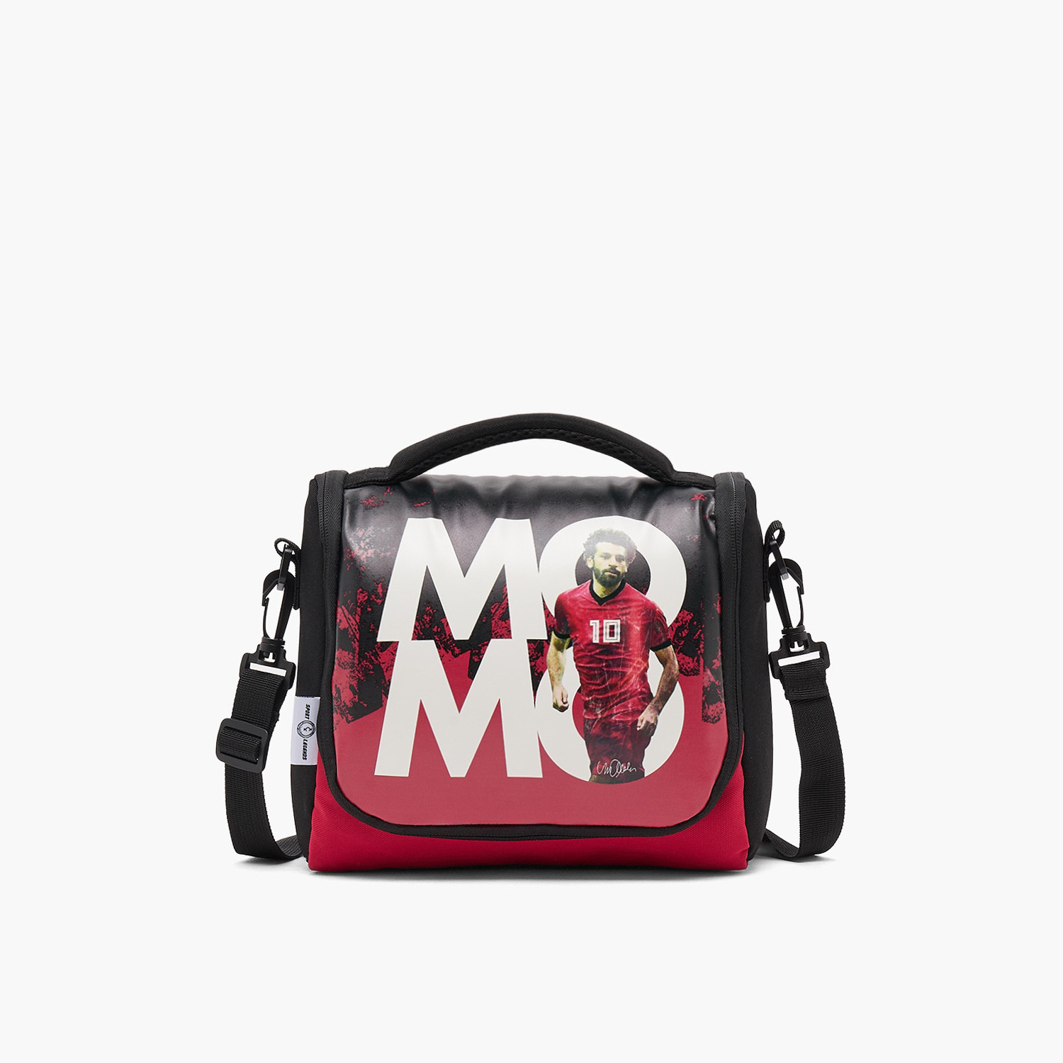 Celebrity Icons Mohamed Salah Print Lunch Bag for Boys 8-12 Years with Zip Closure-school-lunchessentials-lunchbags-image-1