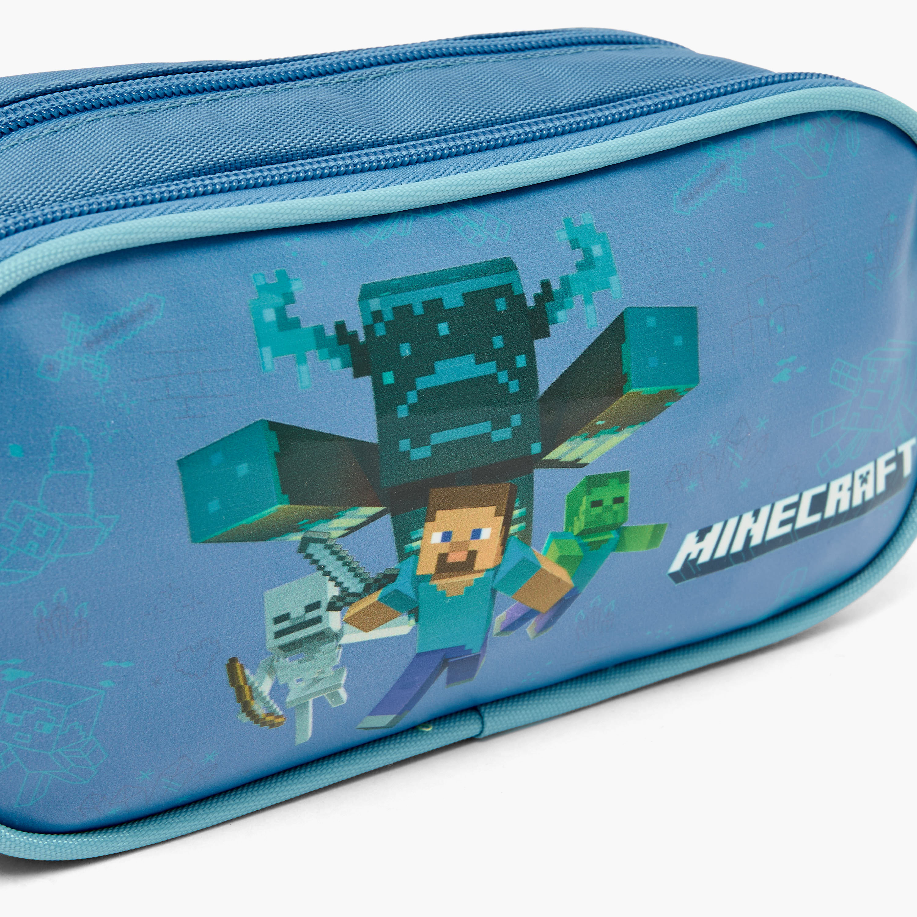 Hollywood Magic Minecraft Print Pencil Pouch with Zip Closure-school-stationery-pencilcases-image-6