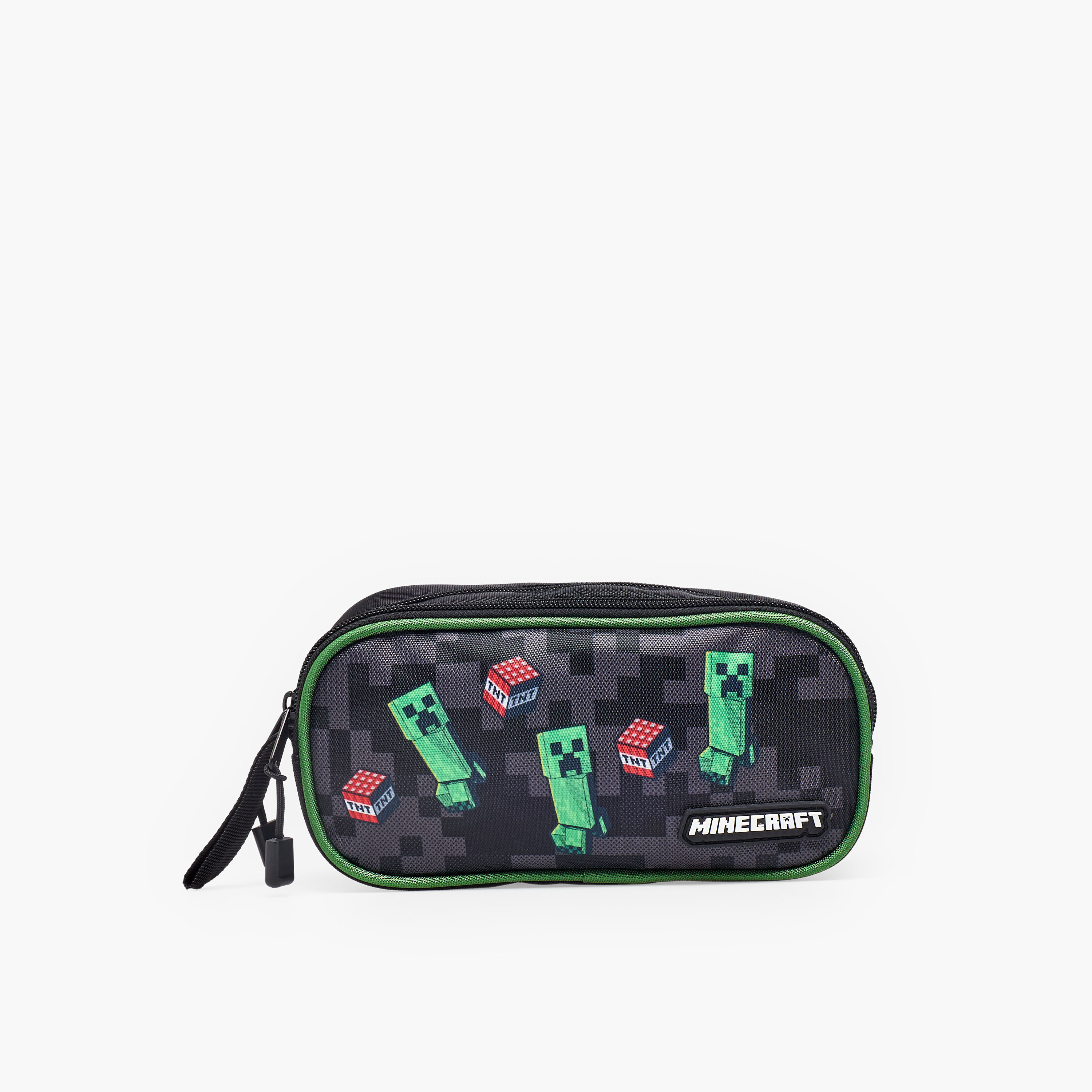 Hollywood Magic Minecraft Print Pencil Pouch with 2 Compartments-school-stationery-pencilcases-image-1