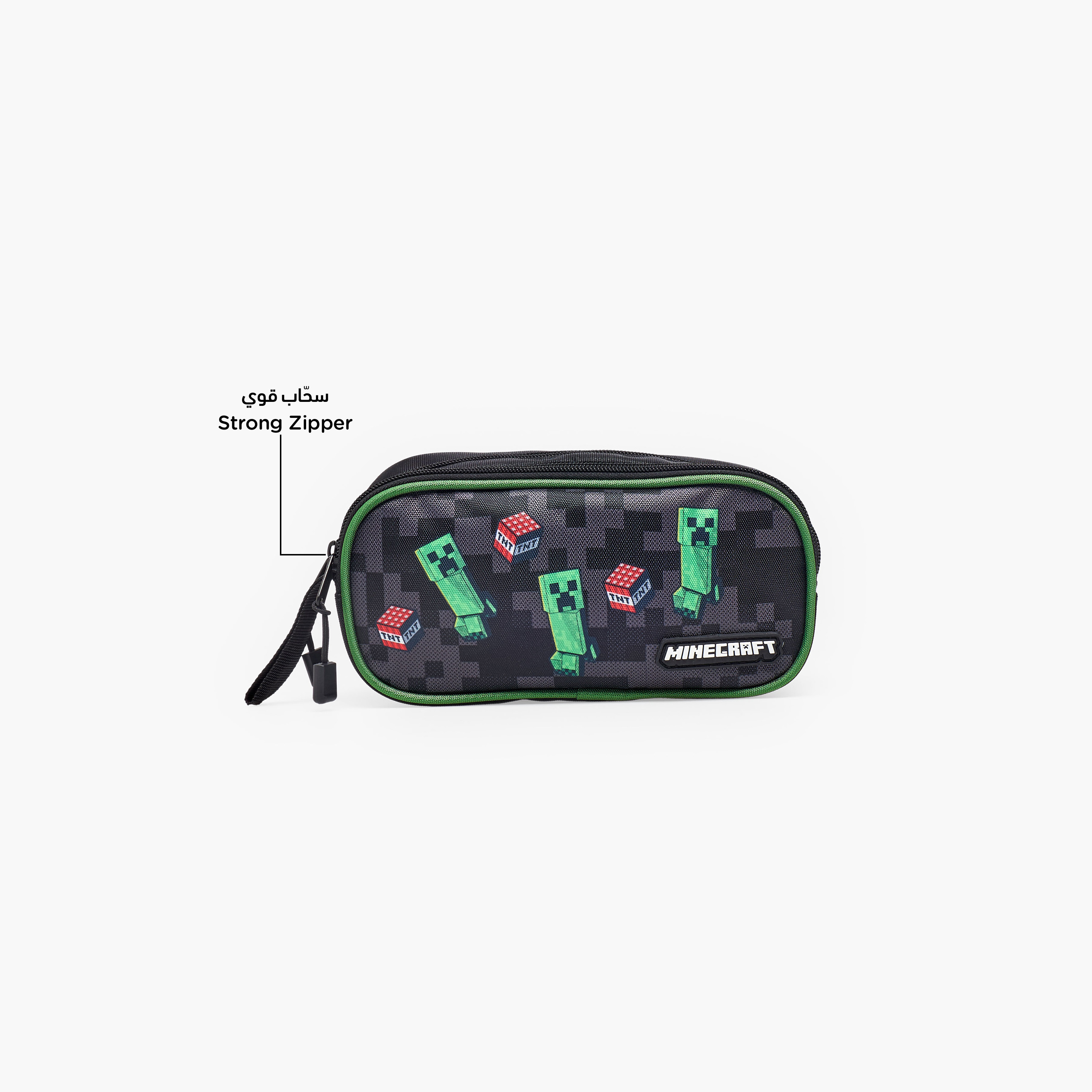 Hollywood Magic Minecraft Print Pencil Pouch with 2 Compartments-school-stationery-pencilcases-image-2