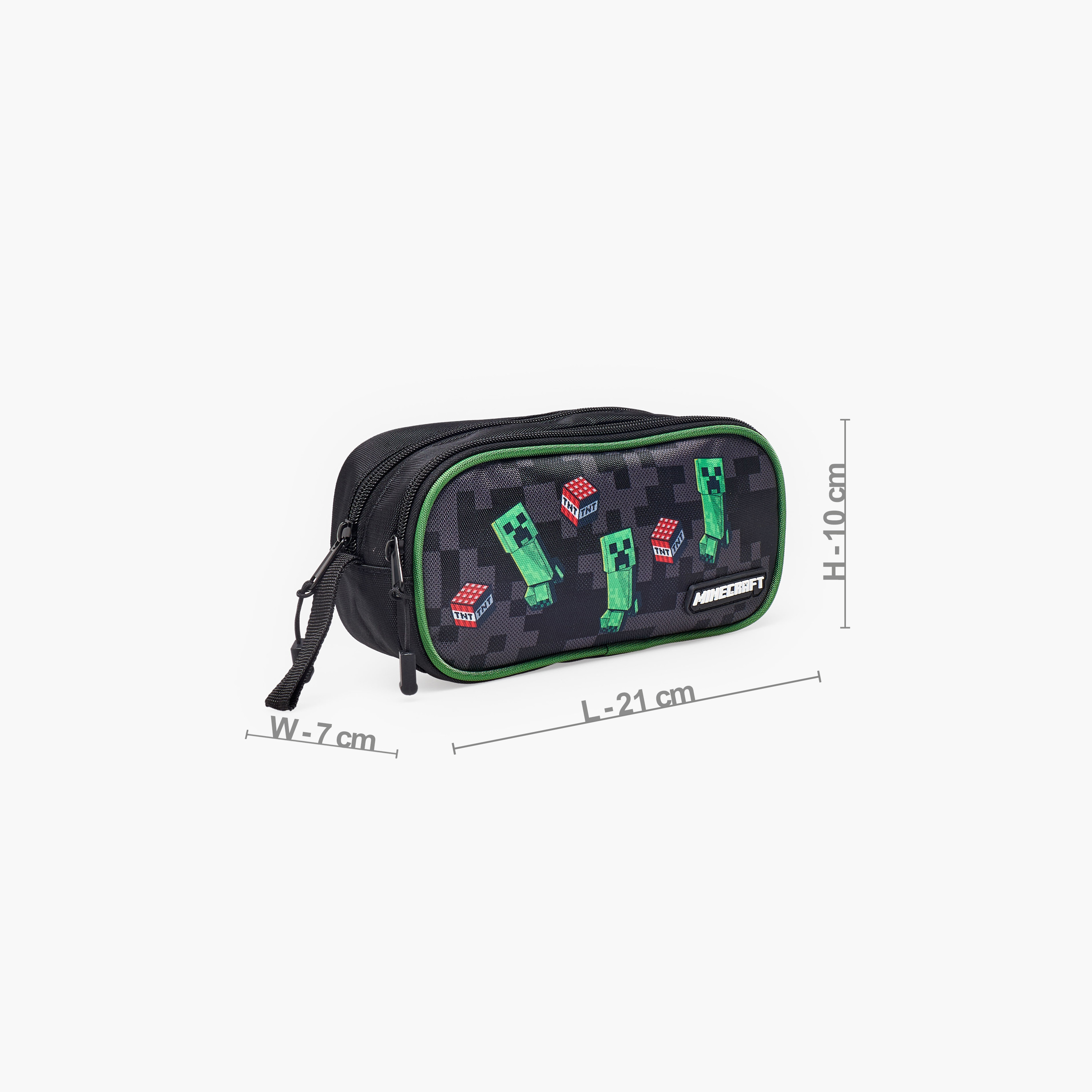 Hollywood Magic Minecraft Print Pencil Pouch with 2 Compartments-school-stationery-pencilcases-image-3