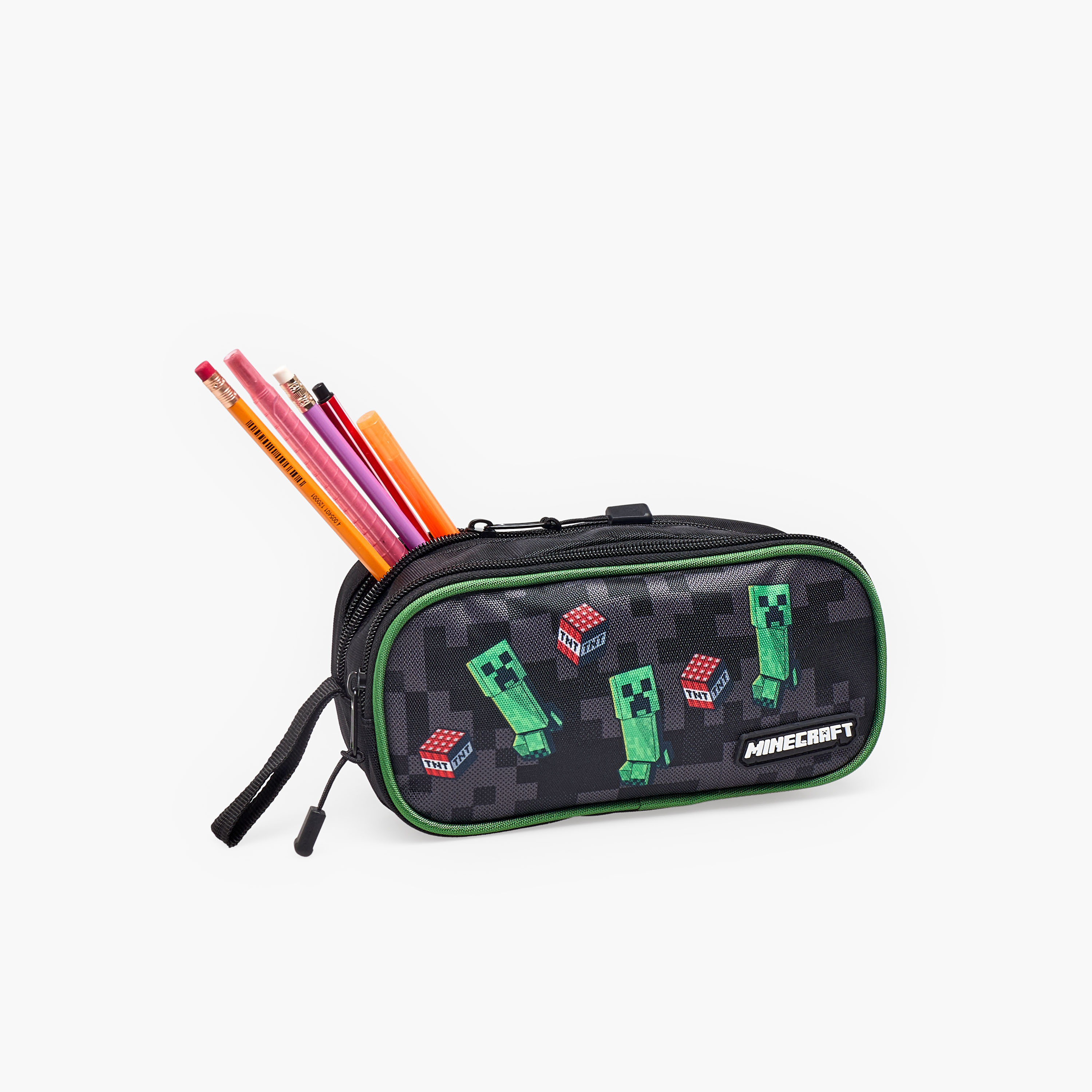 Hollywood Magic Minecraft Print Pencil Pouch with 2 Compartments-school-stationery-pencilcases-image-7