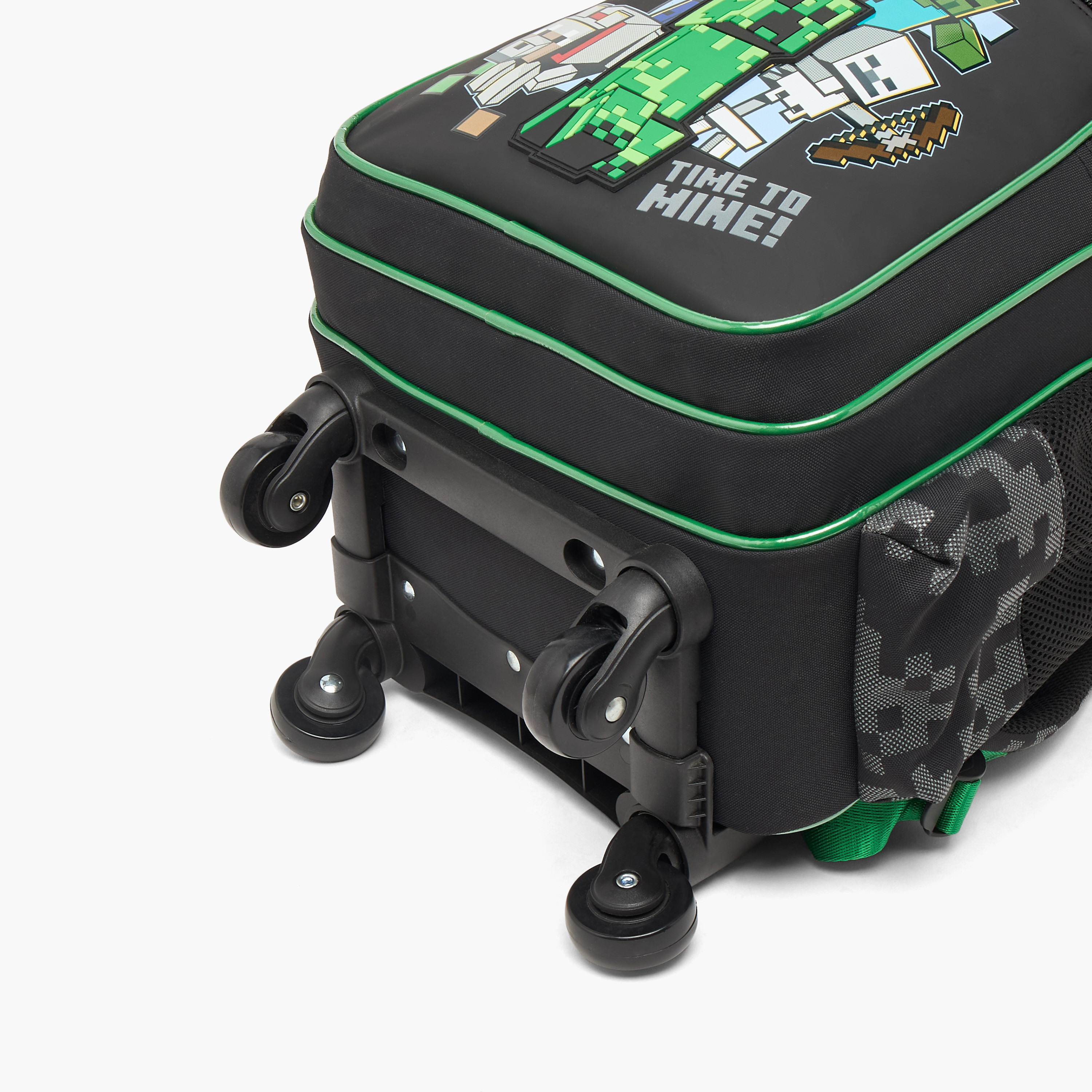 Hollywood Magic Minecraft Print Trolley Bag for Boys 5-8 Years with Durable Wheels - 16 inches-school-bagsandbackpacks-trolleybags-image-13