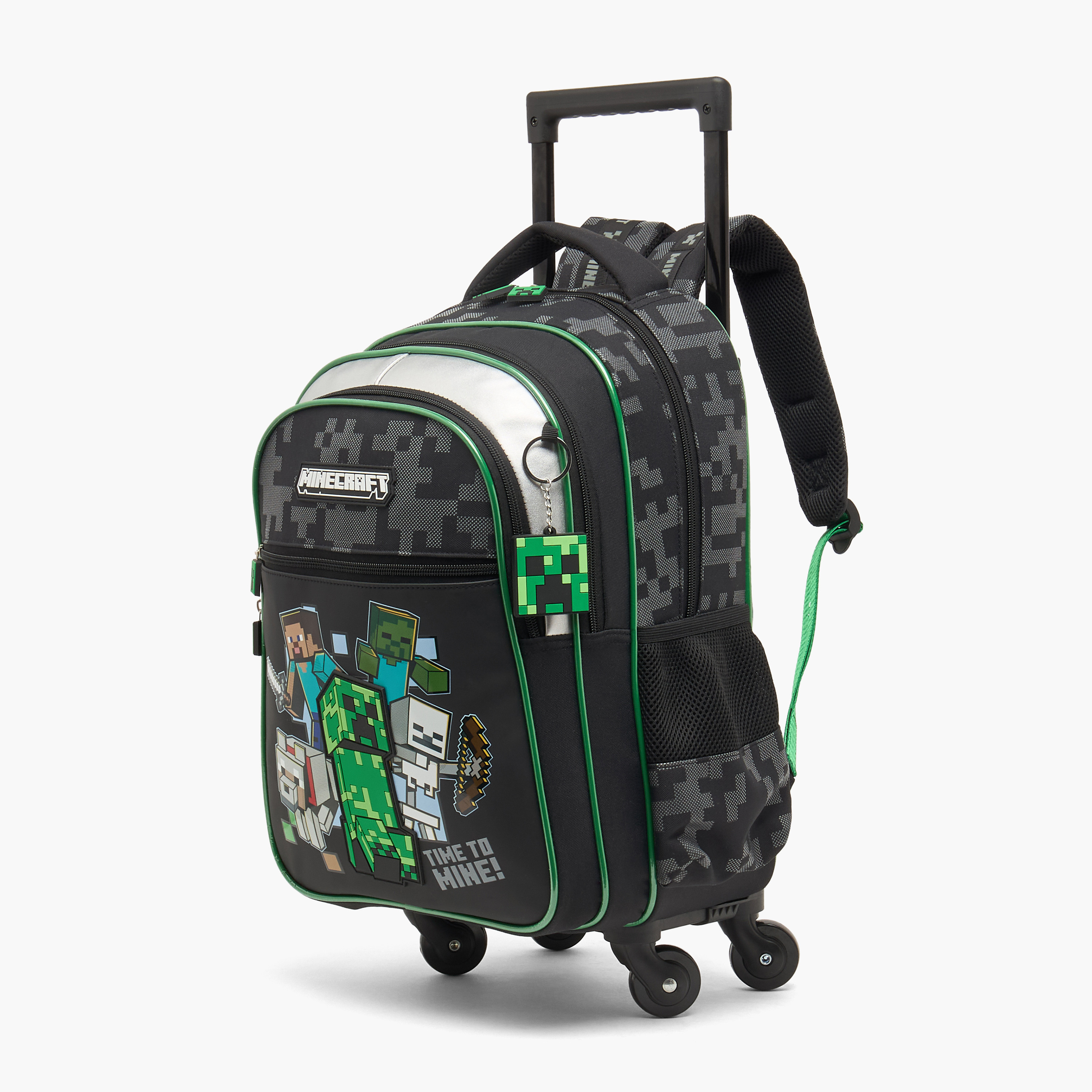 Hollywood Magic Minecraft Print Trolley Bag for Boys 5-8 Years with Durable Wheels - 16 inches-school-bagsandbackpacks-trolleybags-image-9