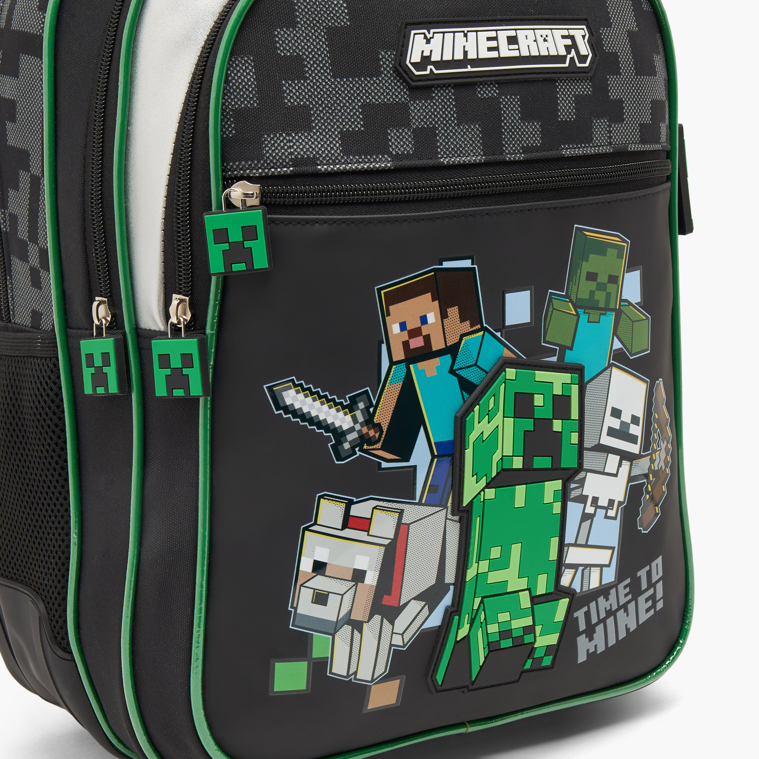 Hollywood Magic Minecraft Print Backpack for Boys 5-8 Years with Padded Shoulder Straps - 16 inches-school-bagsandbackpacks-backpacks-image-5