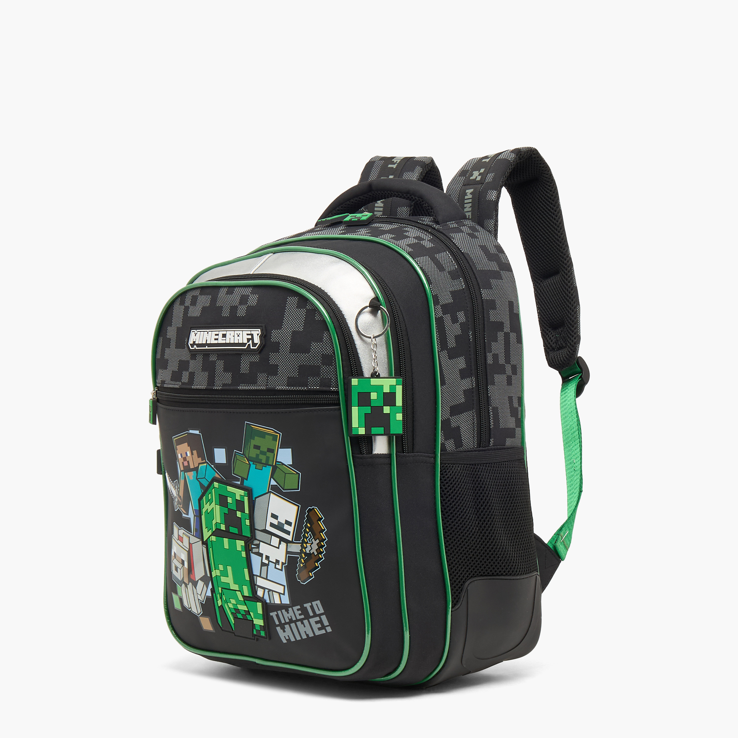 Hollywood Magic Minecraft Print Backpack for Boys 5-8 Years with Padded Shoulder Straps - 16 inches-school-bagsandbackpacks-backpacks-image-8