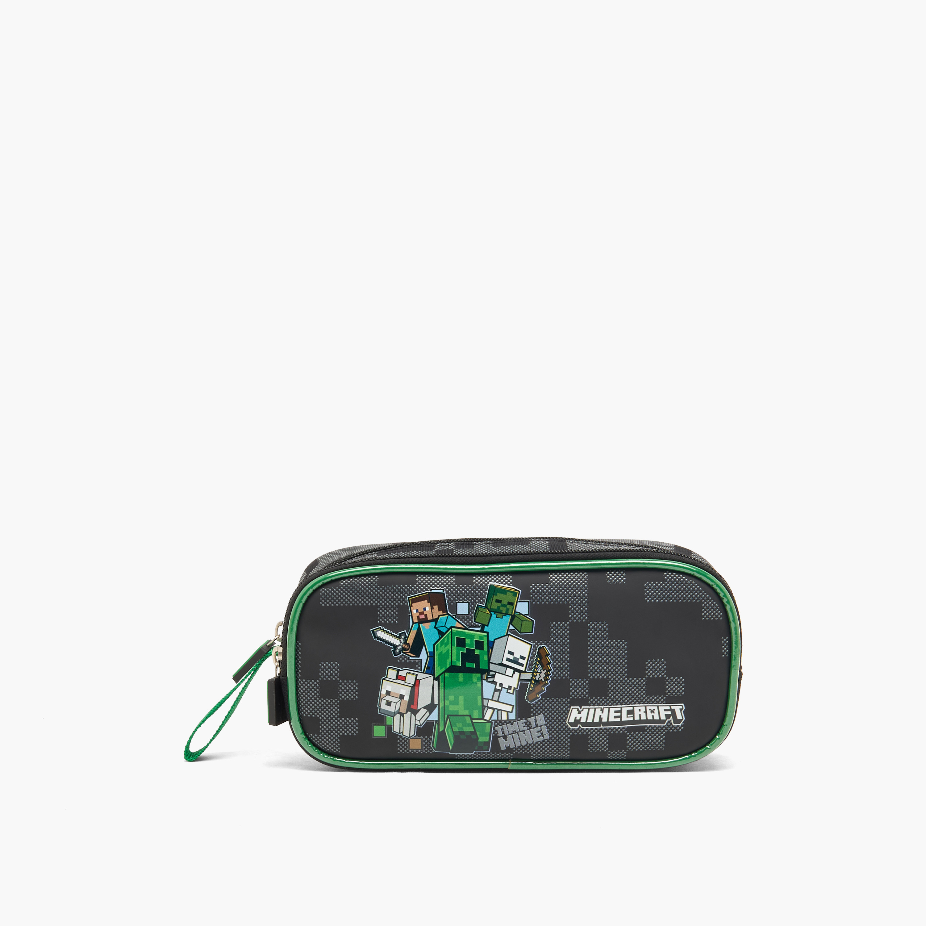 Hollywood Magic Minecraft Print Pencil Pouch with 2 Compartments-school-stationery-pencilcases-image-1