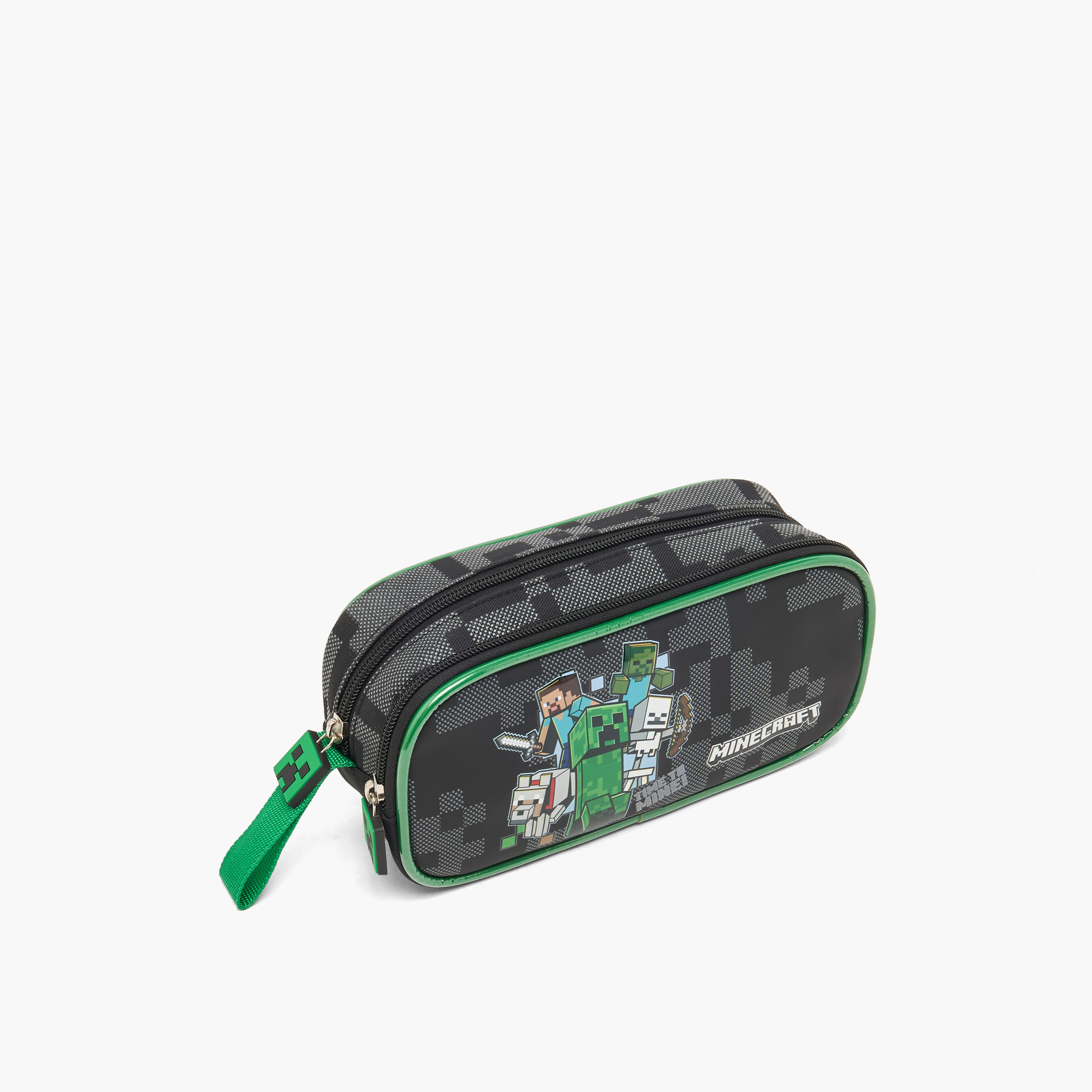 Hollywood Magic Minecraft Print Pencil Pouch with 2 Compartments-school-stationery-pencilcases-image-3