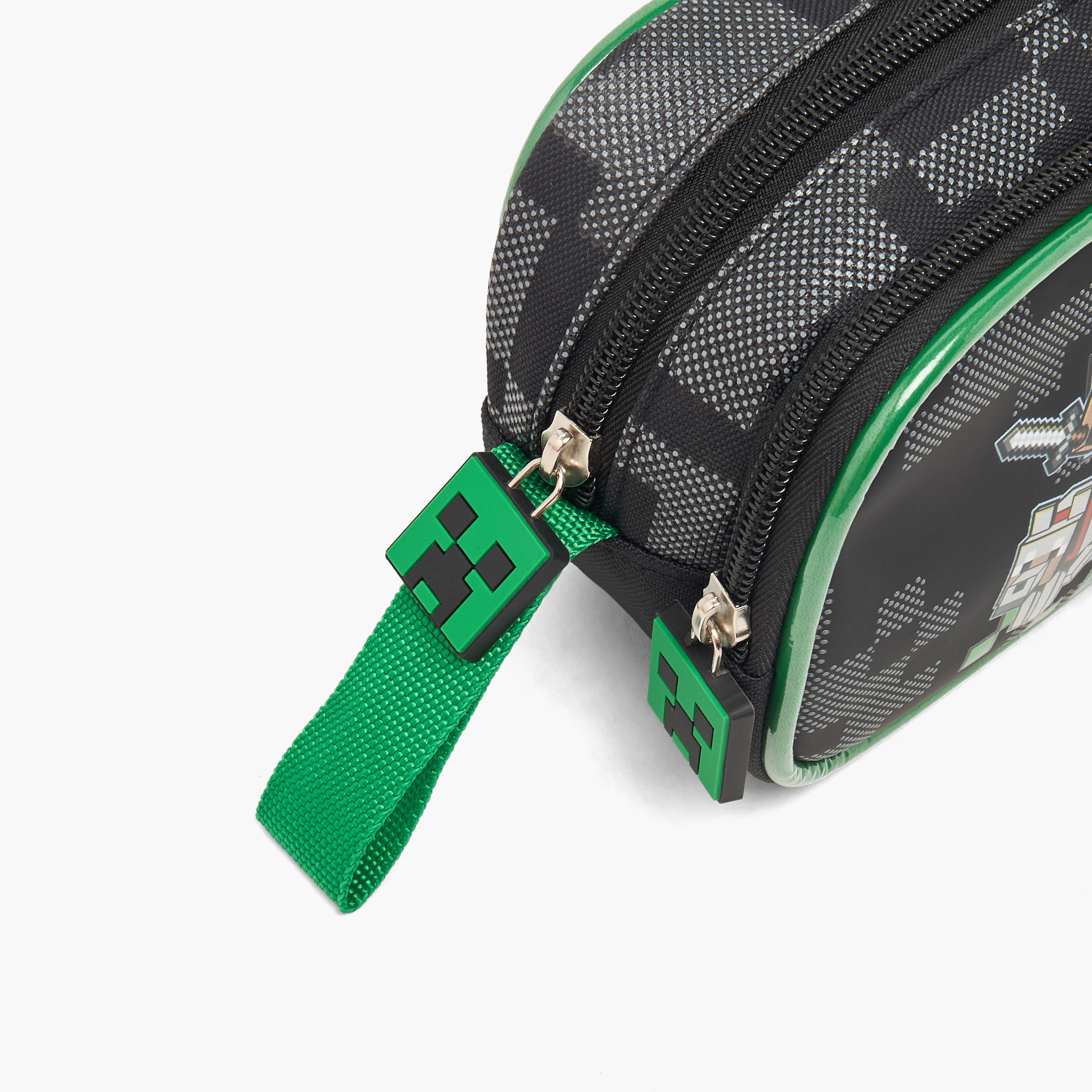 Hollywood Magic Minecraft Print Pencil Pouch with 2 Compartments-school-stationery-pencilcases-image-5