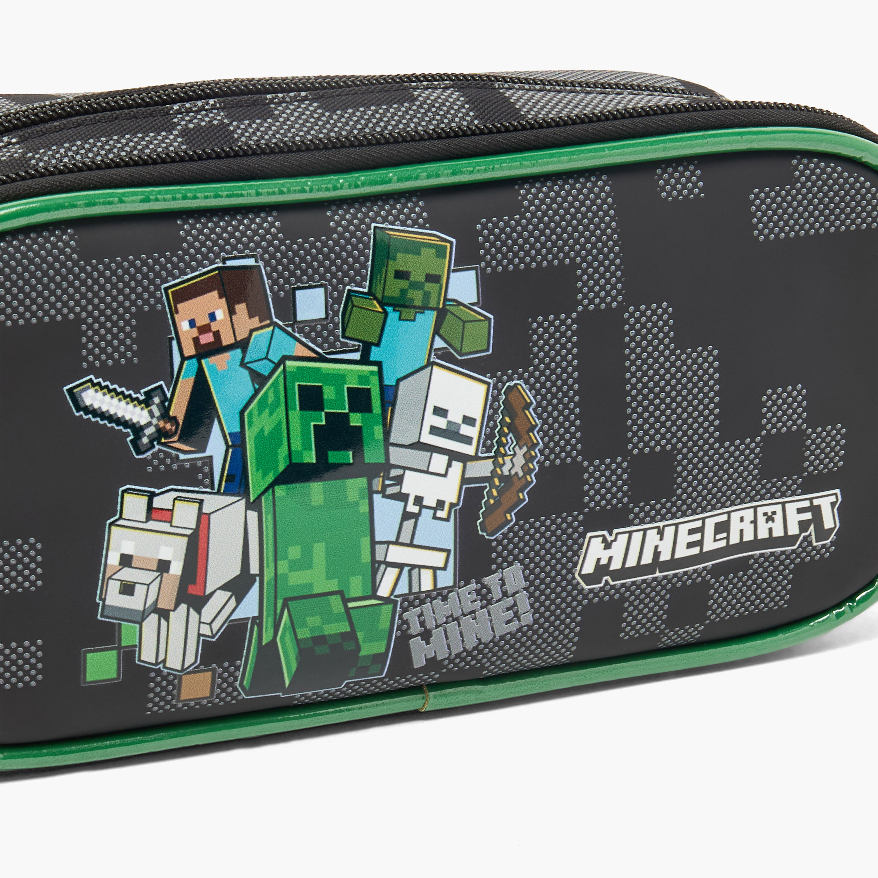 Hollywood Magic Minecraft Print Pencil Pouch with 2 Compartments-school-stationery-pencilcases-image-6