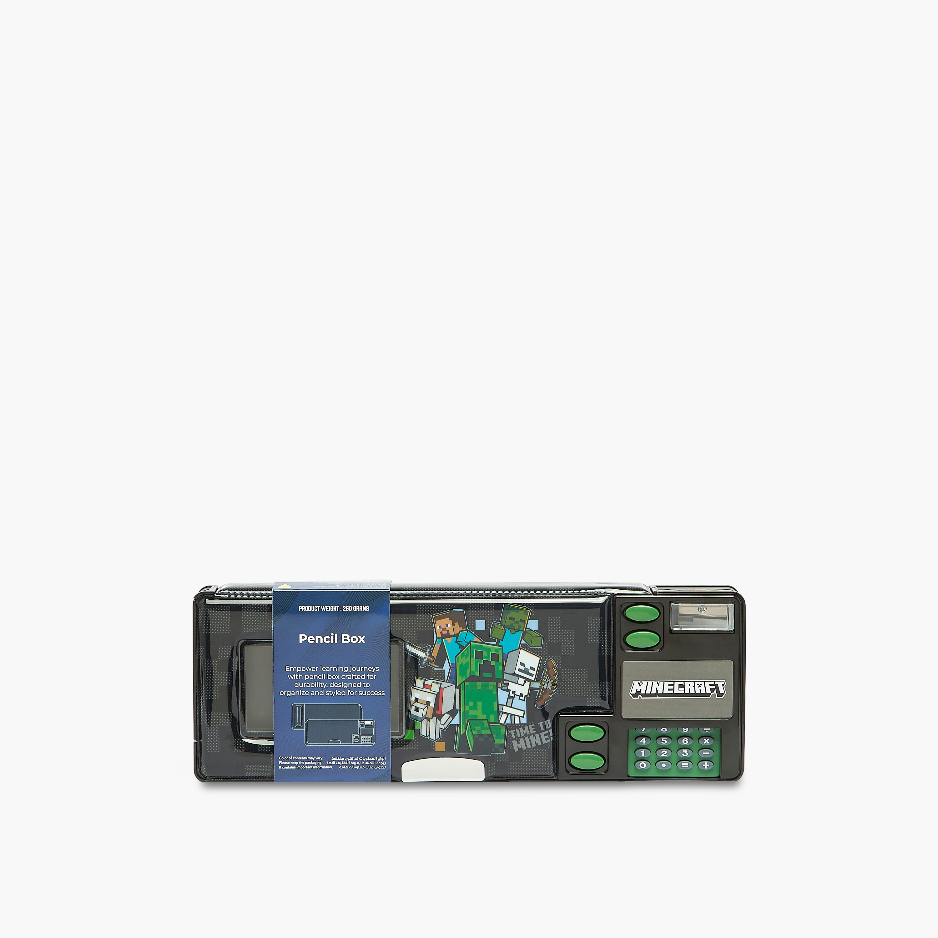 مقلمة بطبعات ماينكرافت مع آلة حاسبة من هوليوود ماجيك-school-stationery-pencilcases-image-10