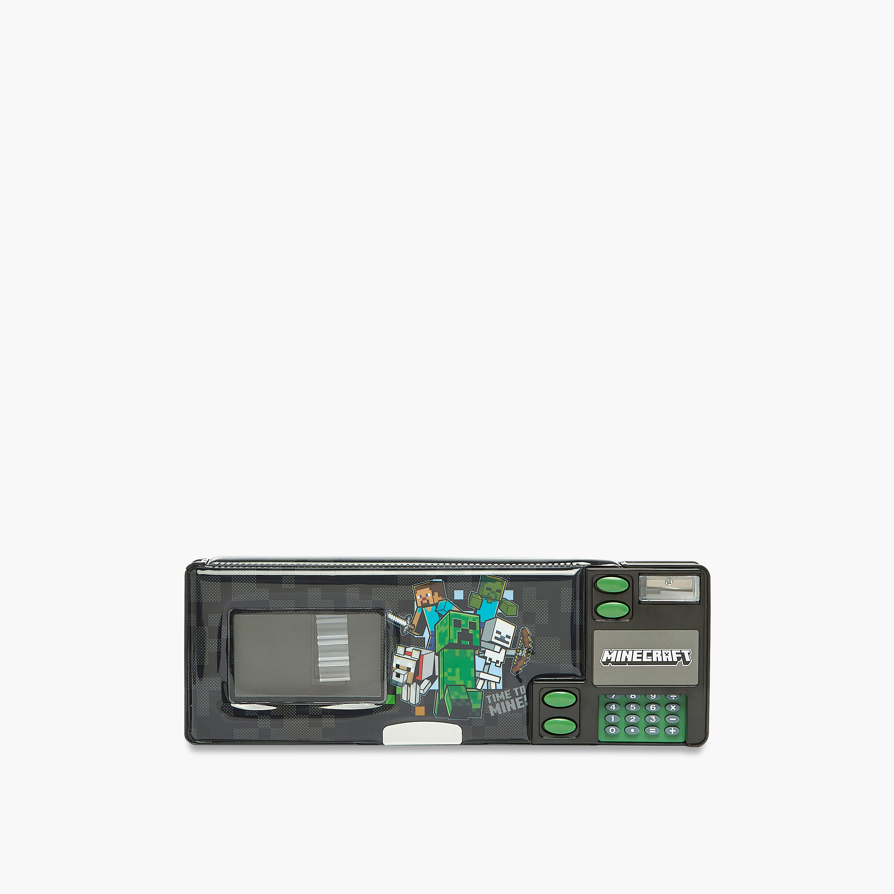 مقلمة بطبعات ماينكرافت مع آلة حاسبة من هوليوود ماجيك-school-stationery-pencilcases-image-4