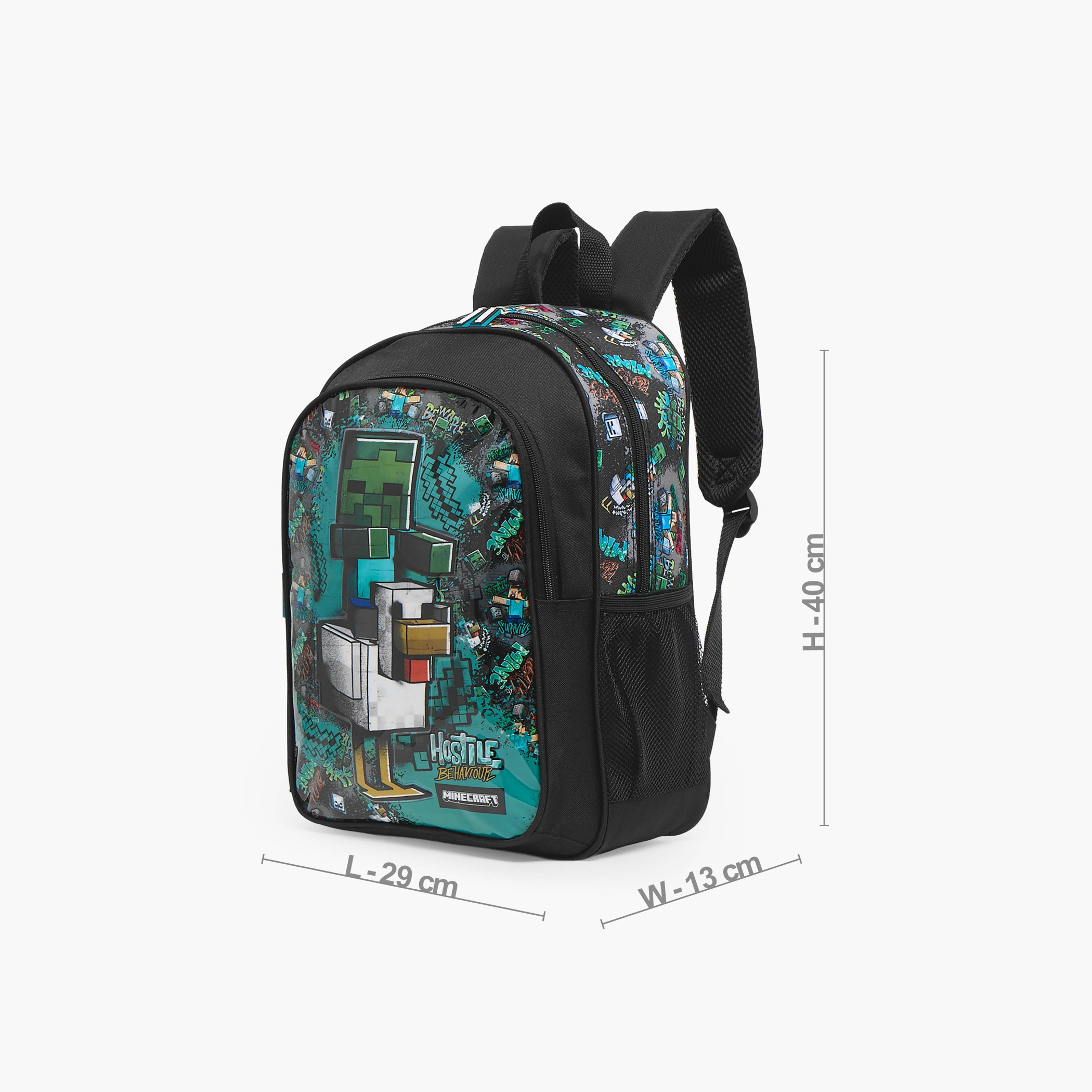 Hollywood Magic Minecraft 5-Piece School Backpack Set for Boys for 5-8 Years with Bottle - 16 inches-school-bagsandbackpacks-backpacks-image-8