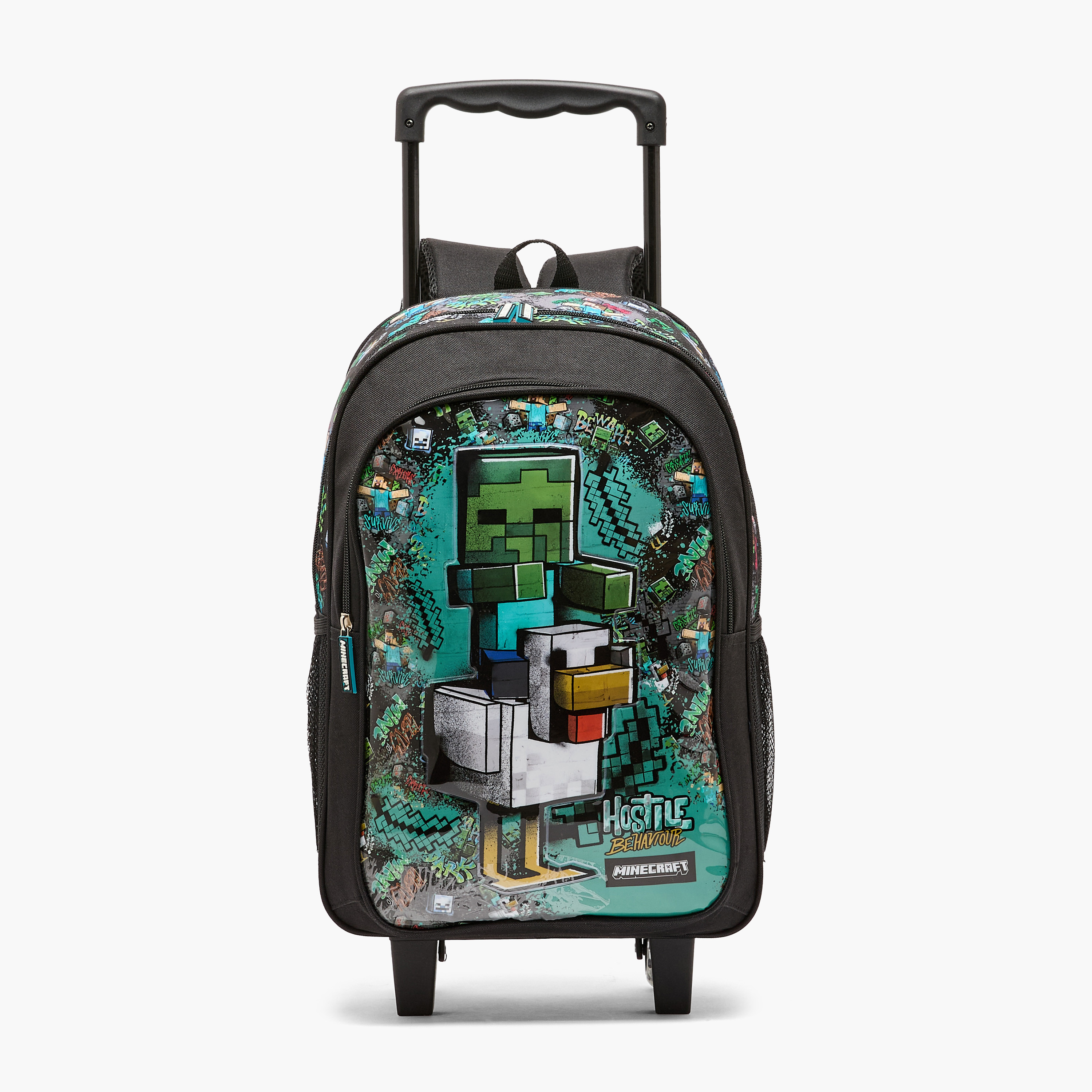 Hollywood Magic Minecraft Print 5-Piece School Trolley Bag Set for Boys 5-8 Years with Lunch Box-school-bagsandbackpacks-trolleybags-image-3