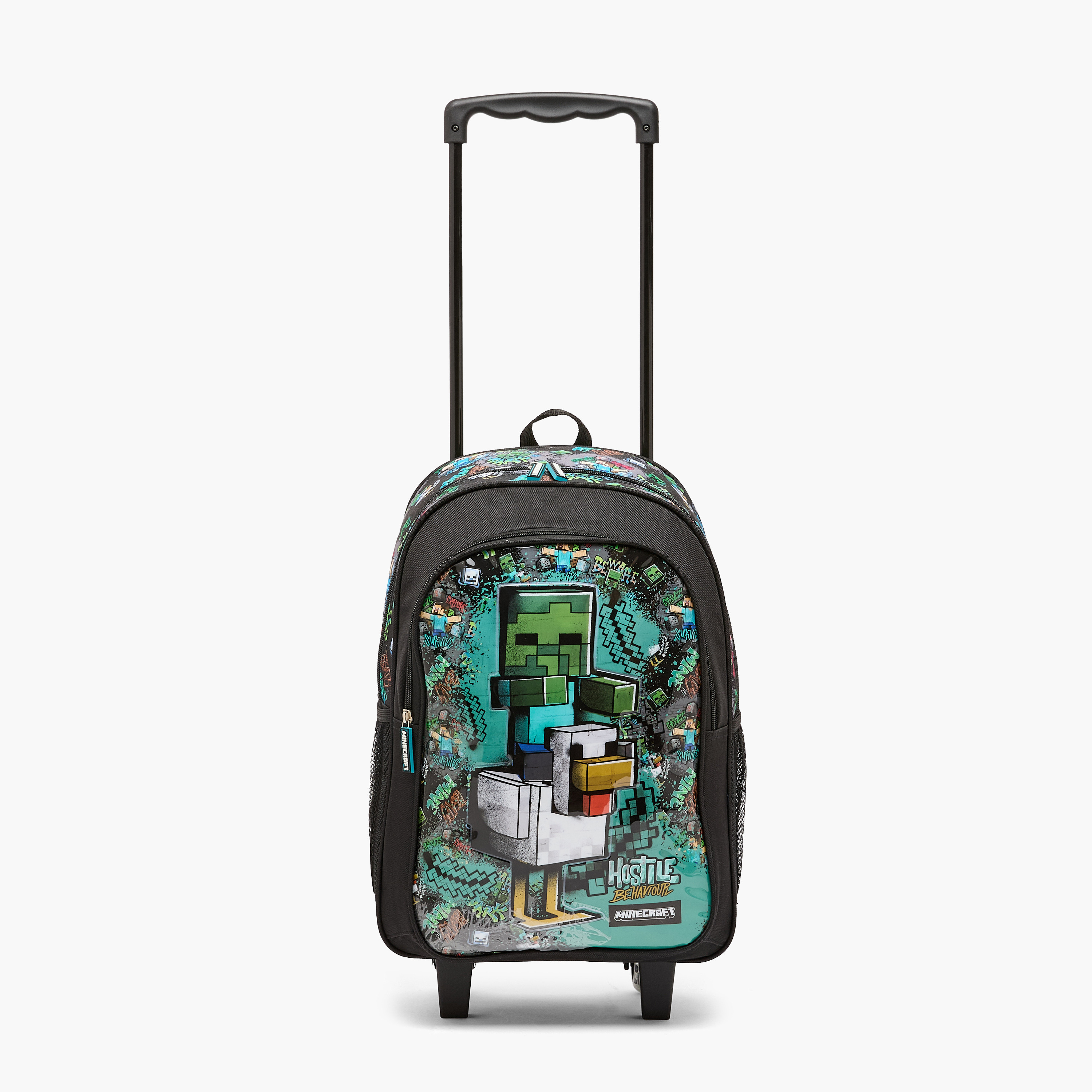 Hollywood Magic Minecraft Print 5-Piece School Trolley Bag Set for Boys 5-8 Years with Lunch Box-school-bagsandbackpacks-trolleybags-image-4