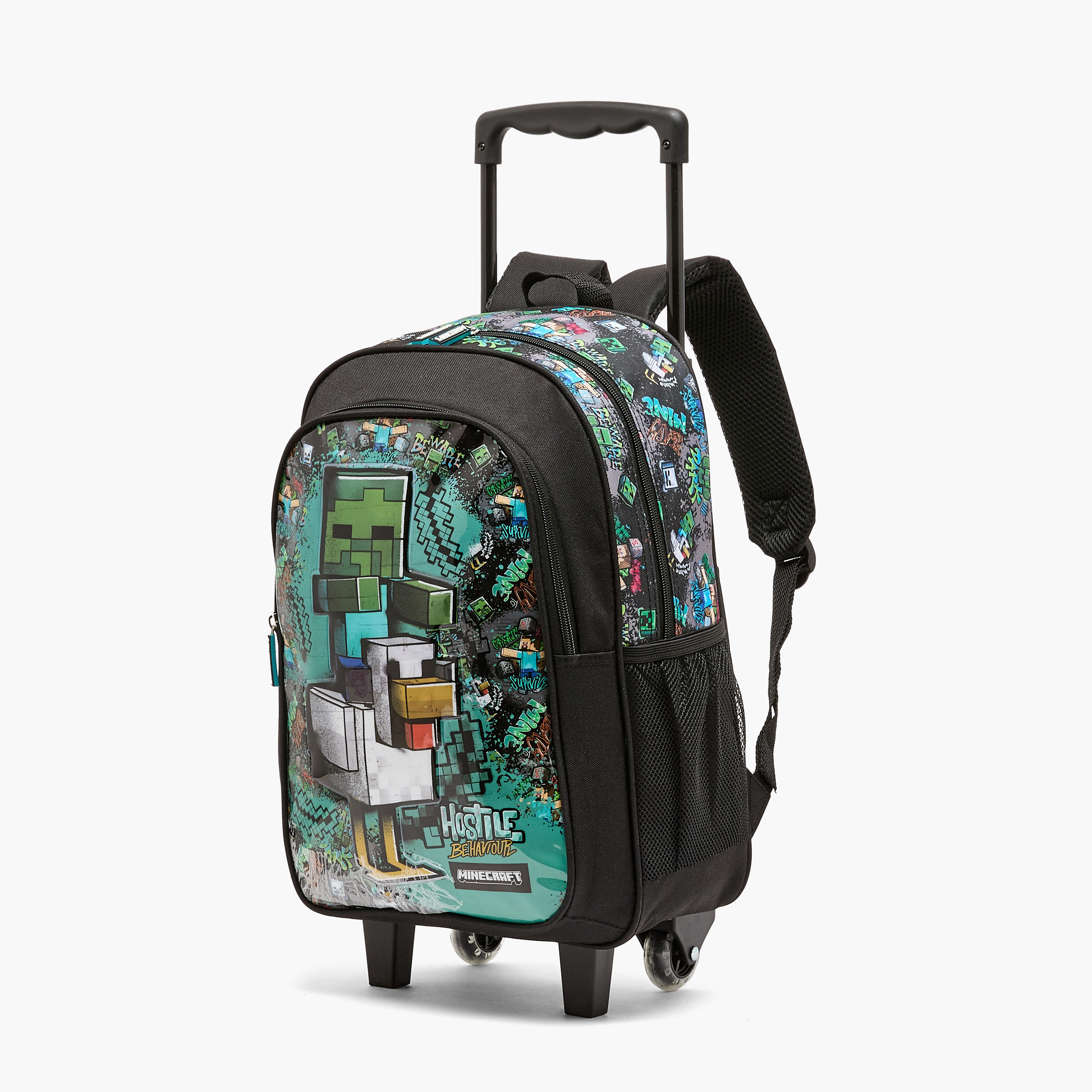 Hollywood Magic Minecraft Print 5-Piece School Trolley Bag Set for Boys 5-8 Years with Lunch Box-school-bagsandbackpacks-trolleybags-image-8