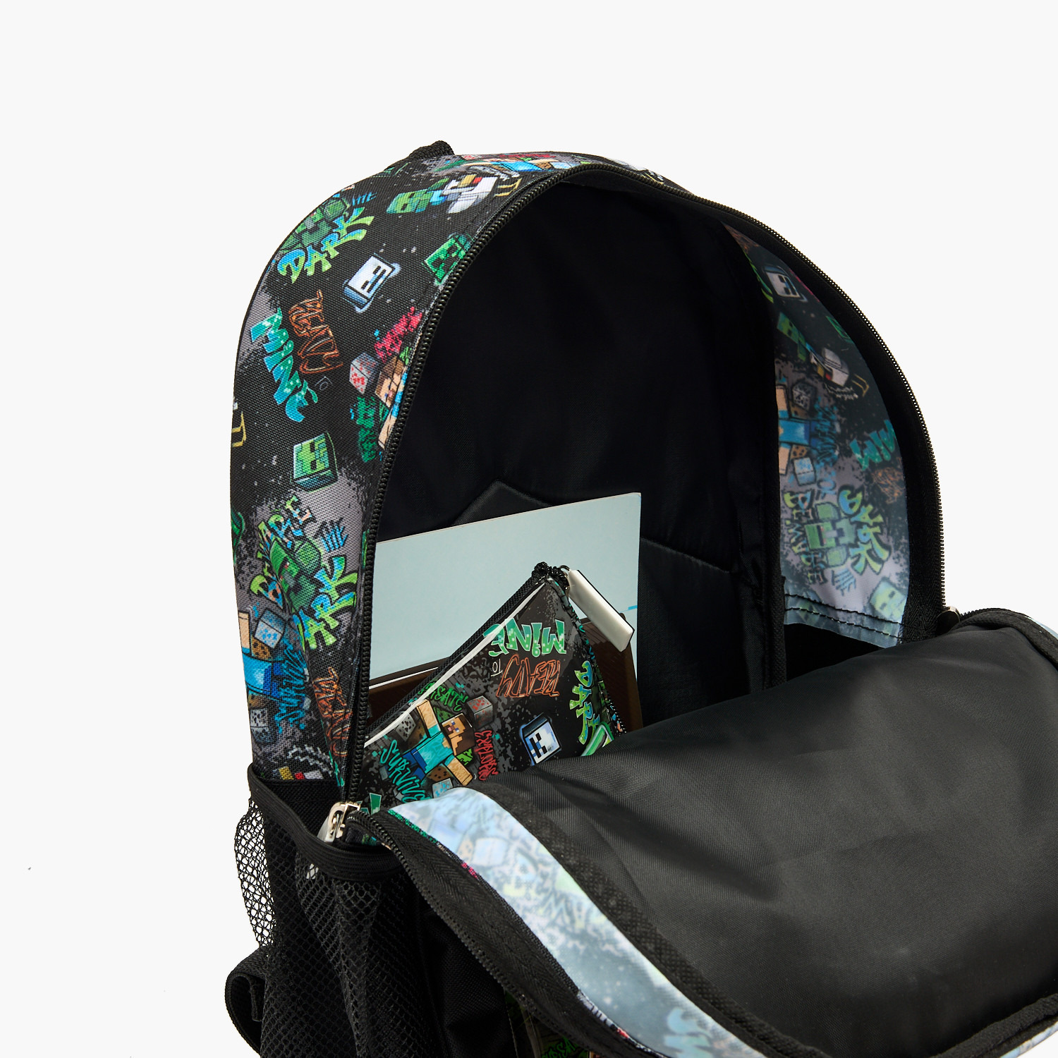 Hollywood Magic Minecraft 5-Piece School Backpack Set for Boys 5-8 Years with Lunch Box - 16 inches-school-bagsandbackpacks-backpacks-image-7