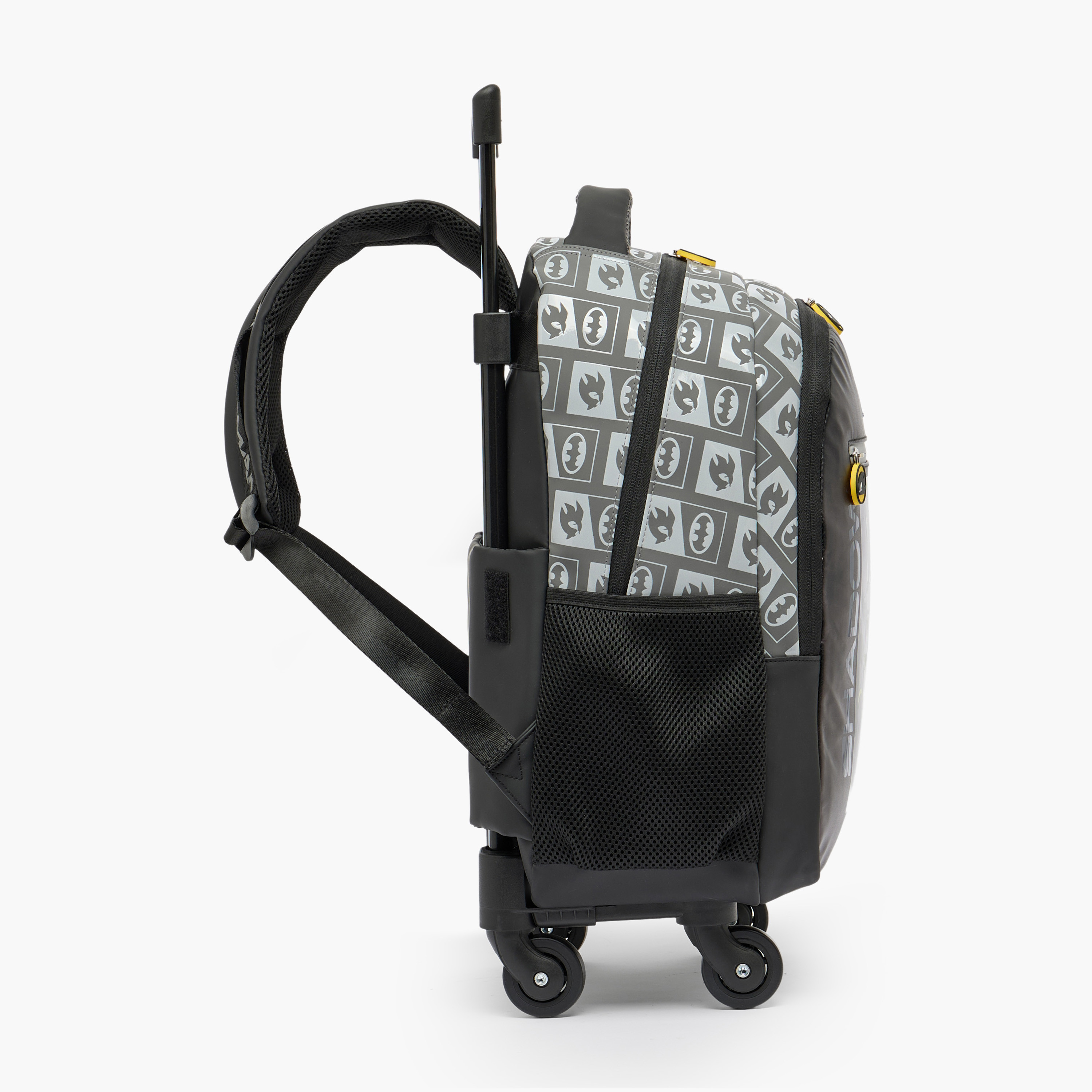 شنطة ترولي بطبعات سونيك وباتمان وعجلات متينة للأولاد من 5-8 سنوات - 16 بوصة-school-bagsandbackpacks-trolleybags-image-9