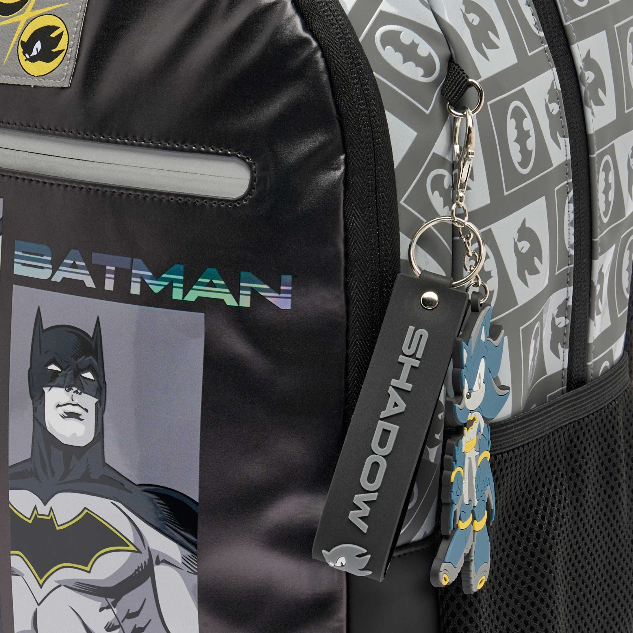 شنطة ظهر بحمالات كتف مبطنة باتمان للأولاد 5-8 سنة من سونيك - 16 بوصة-school-bagsandbackpacks-backpacks-image-4