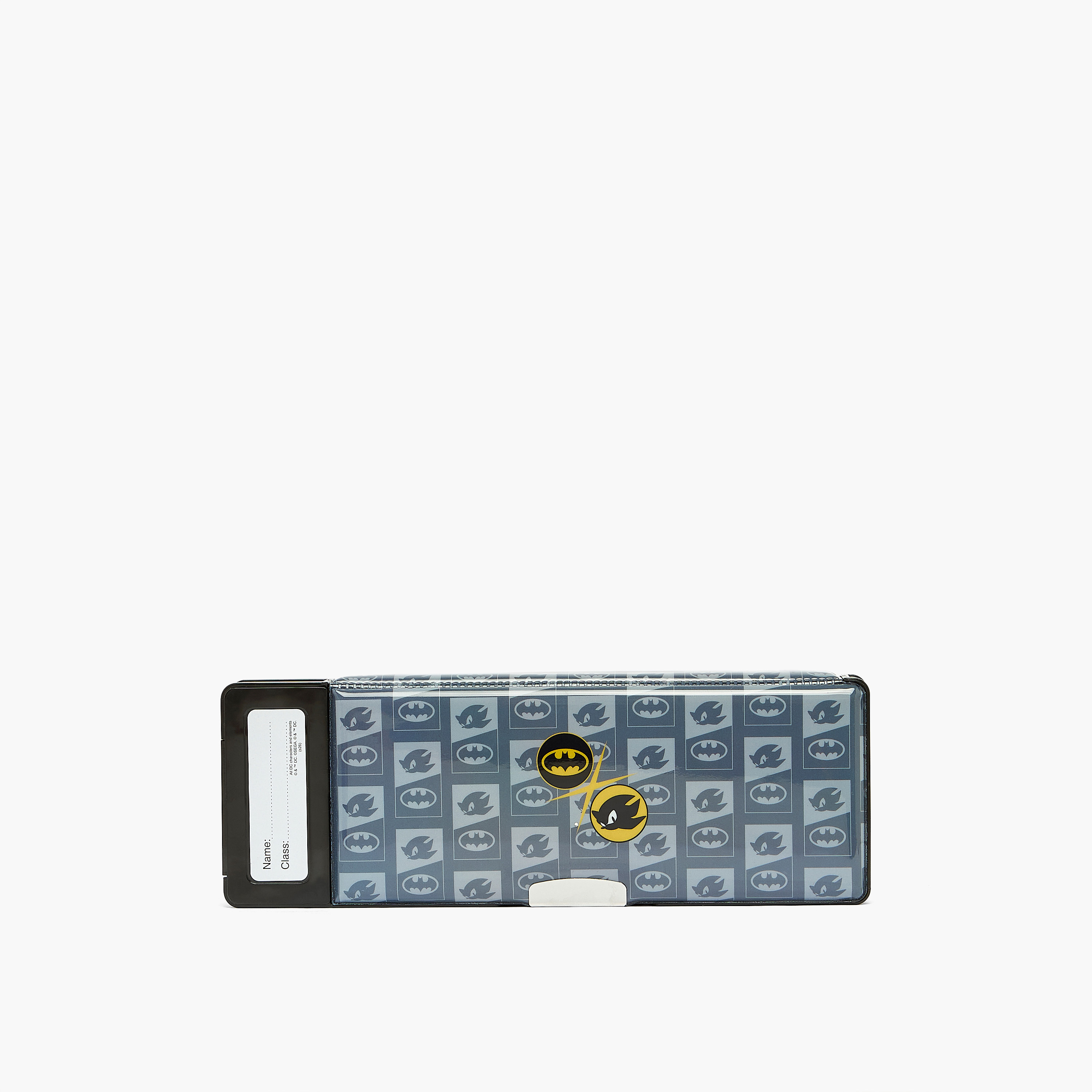 مقلمة بطبعات سونيك وباتمان مع آلة حاسبة من هوليوود ماجيك-school-stationery-pencilcases-image-4