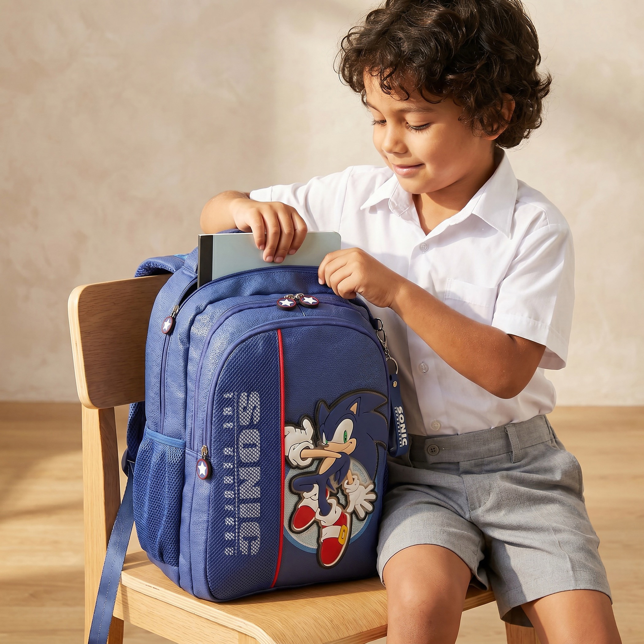 SEGA Sonic the Hedgehog Backpack for Girls 5-8 Years with Padded Straps - 16 inches-school-bagsandbackpacks-backpacks-image-3