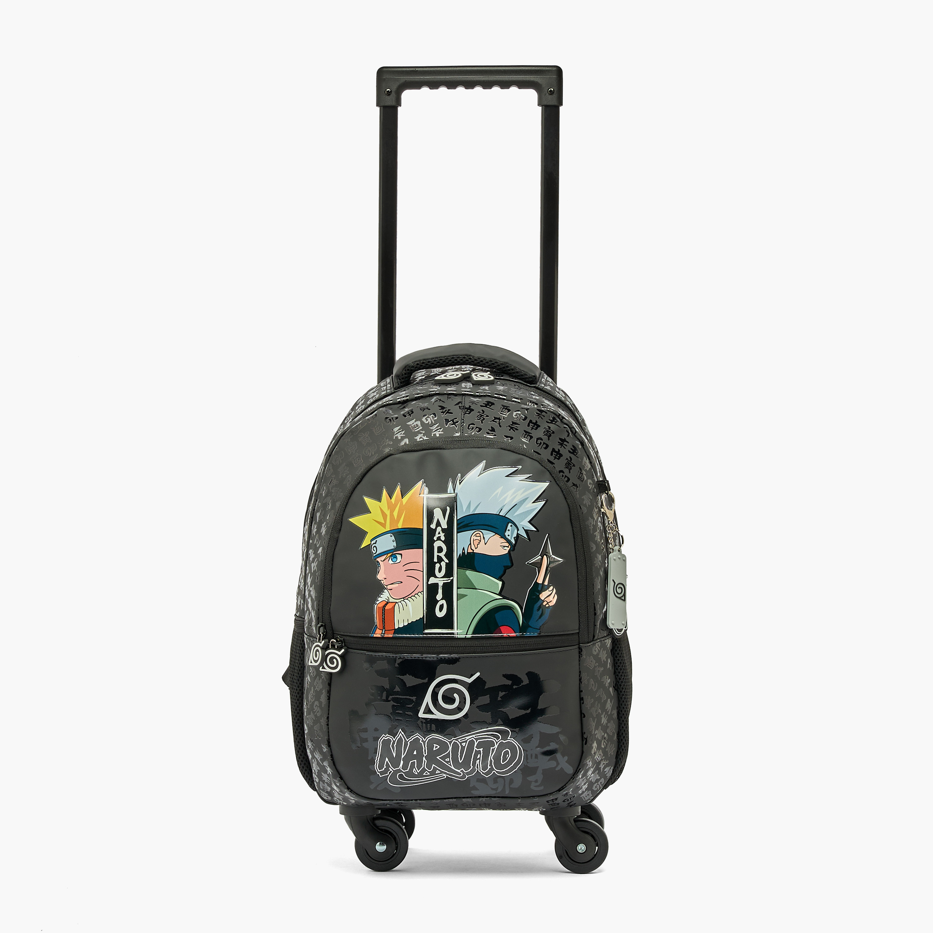 شنطة ترولي ناروتو للبنات من 5-8 سنوات بحمالات مبطنة - 16 بوصة-school-bagsandbackpacks-trolleybags-image-2