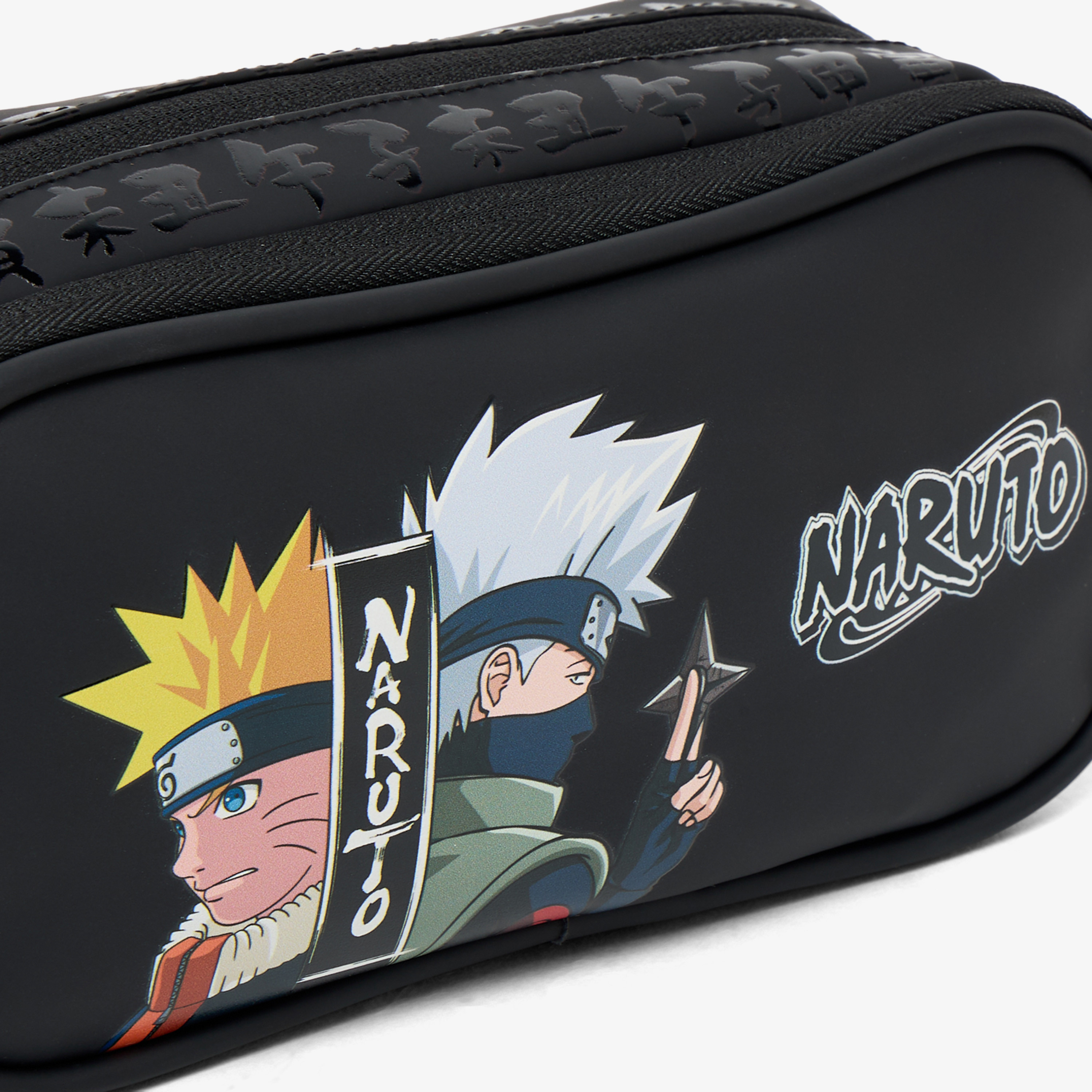 مقلمة بطبعة ناروتو بقسمين - جلد صناعي من من هوليوود ماجيك-school-stationery-pencilcases-image-6