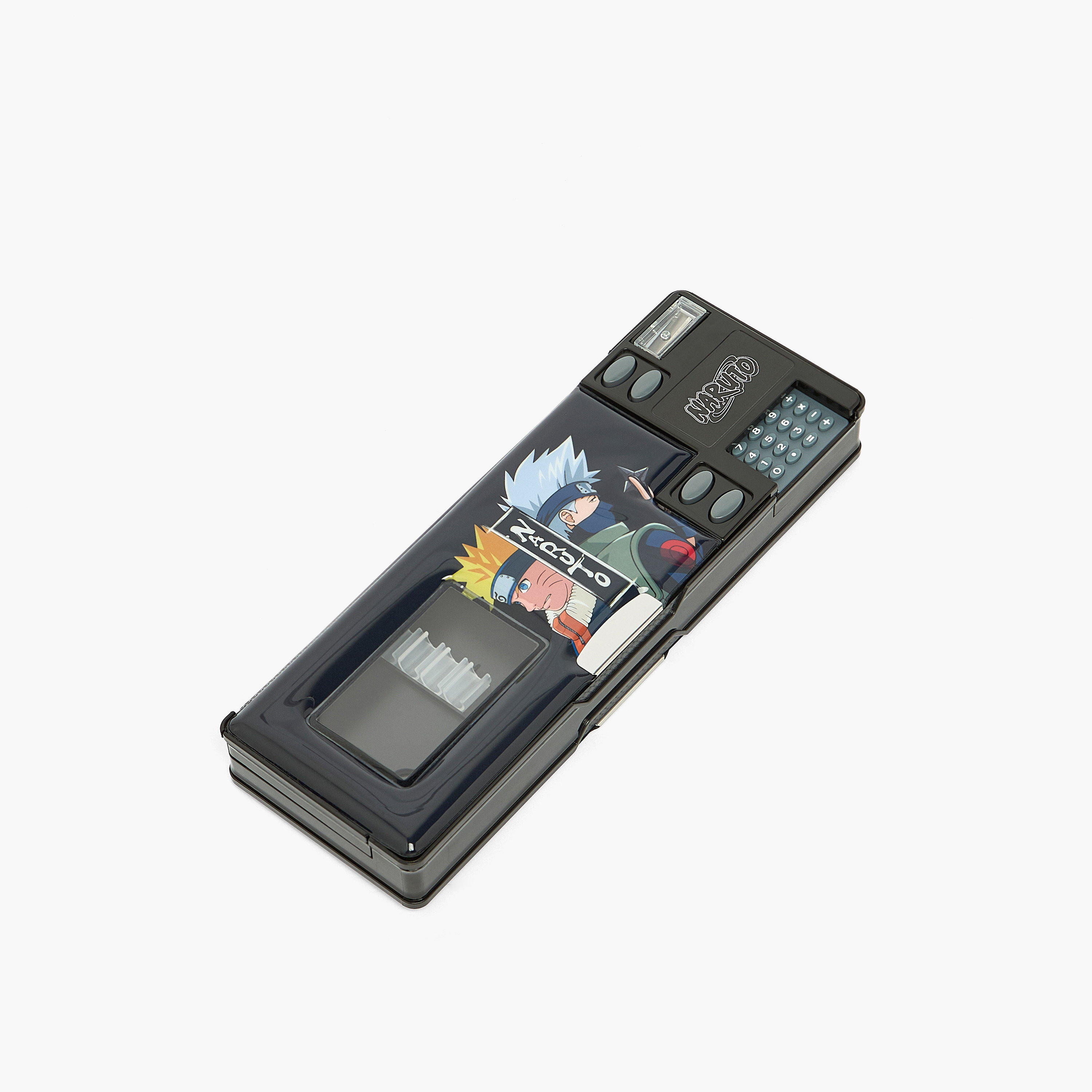 مقلمة بطبعات ناروتو مع آلة حاسبة من هوليوود ماجيك-school-stationery-pencilcases-image-2