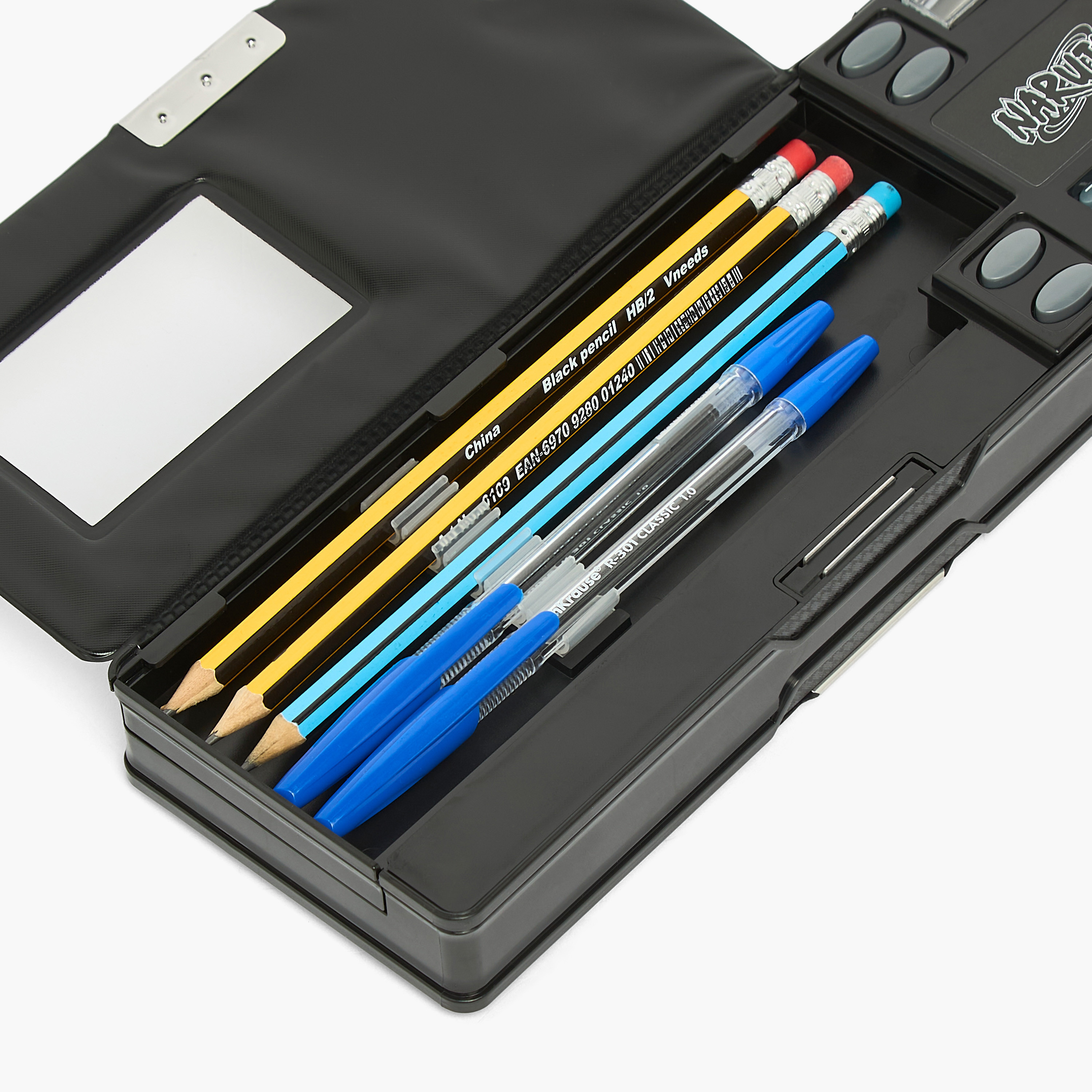 مقلمة بطبعات ناروتو مع آلة حاسبة من هوليوود ماجيك-school-stationery-pencilcases-image-8