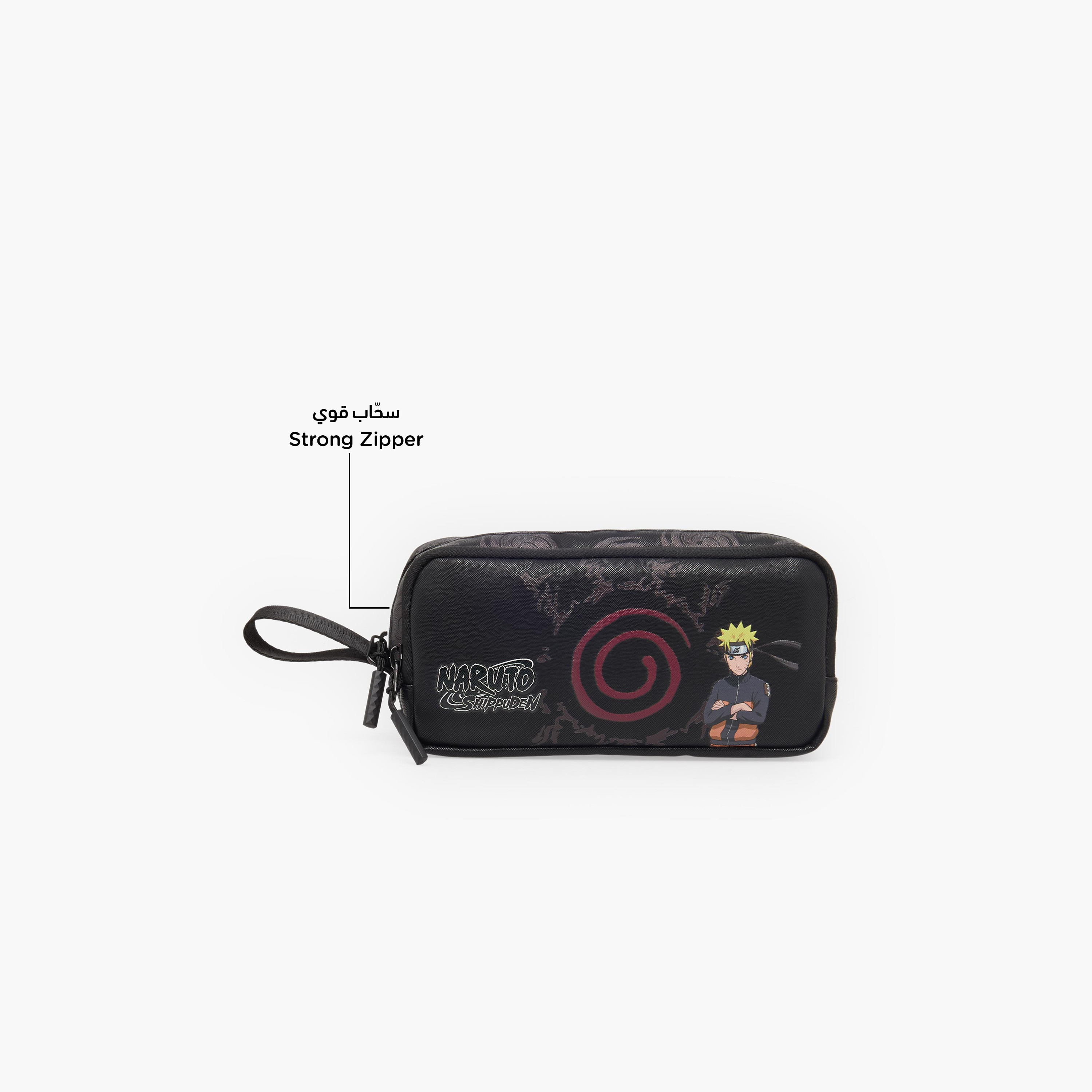 مقلمة بسحاب إغلاق وطبعات ناروتو من هوليوود ماجيك-school-stationery-pencilcases-image-2