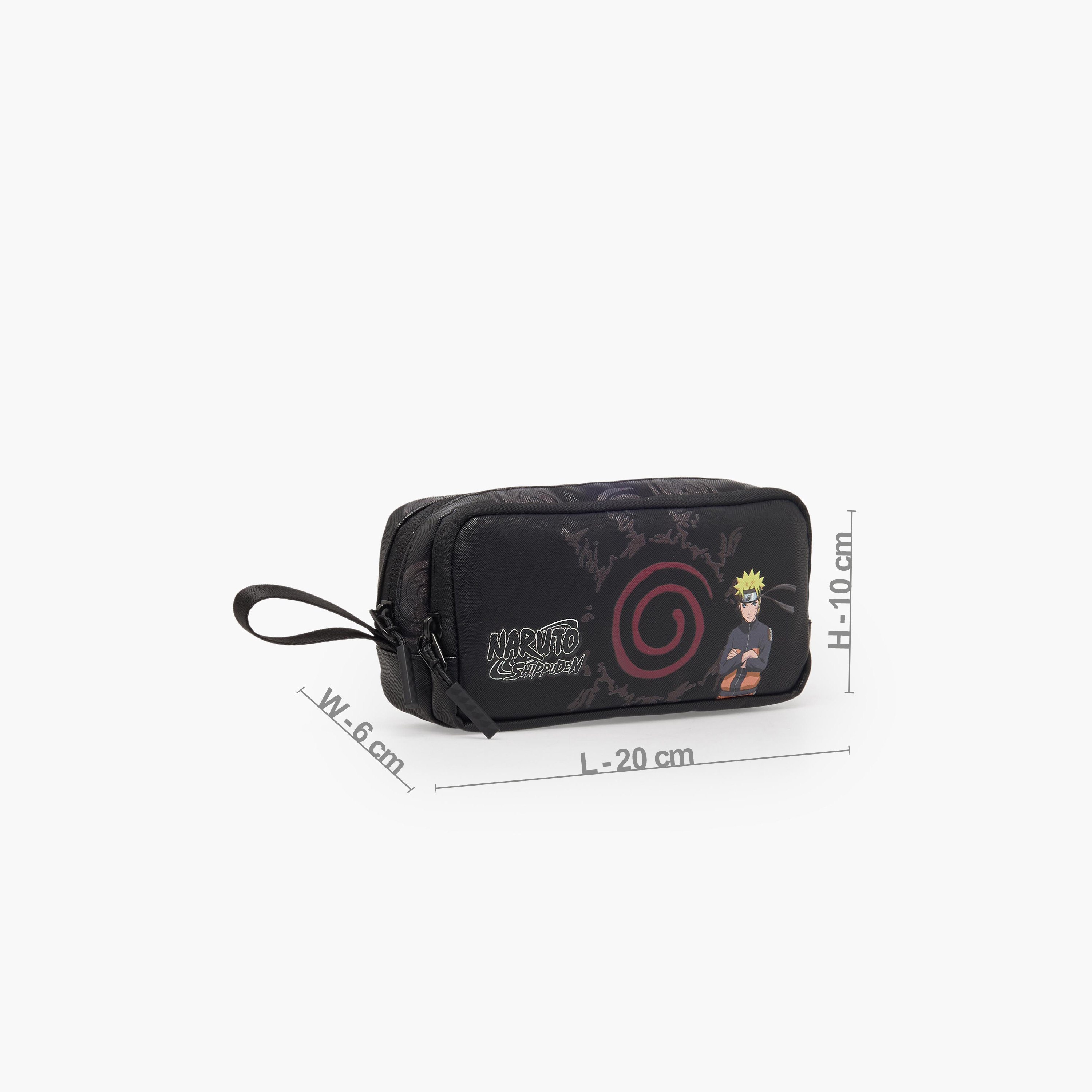 مقلمة بسحاب إغلاق وطبعات ناروتو من هوليوود ماجيك-school-stationery-pencilcases-image-3
