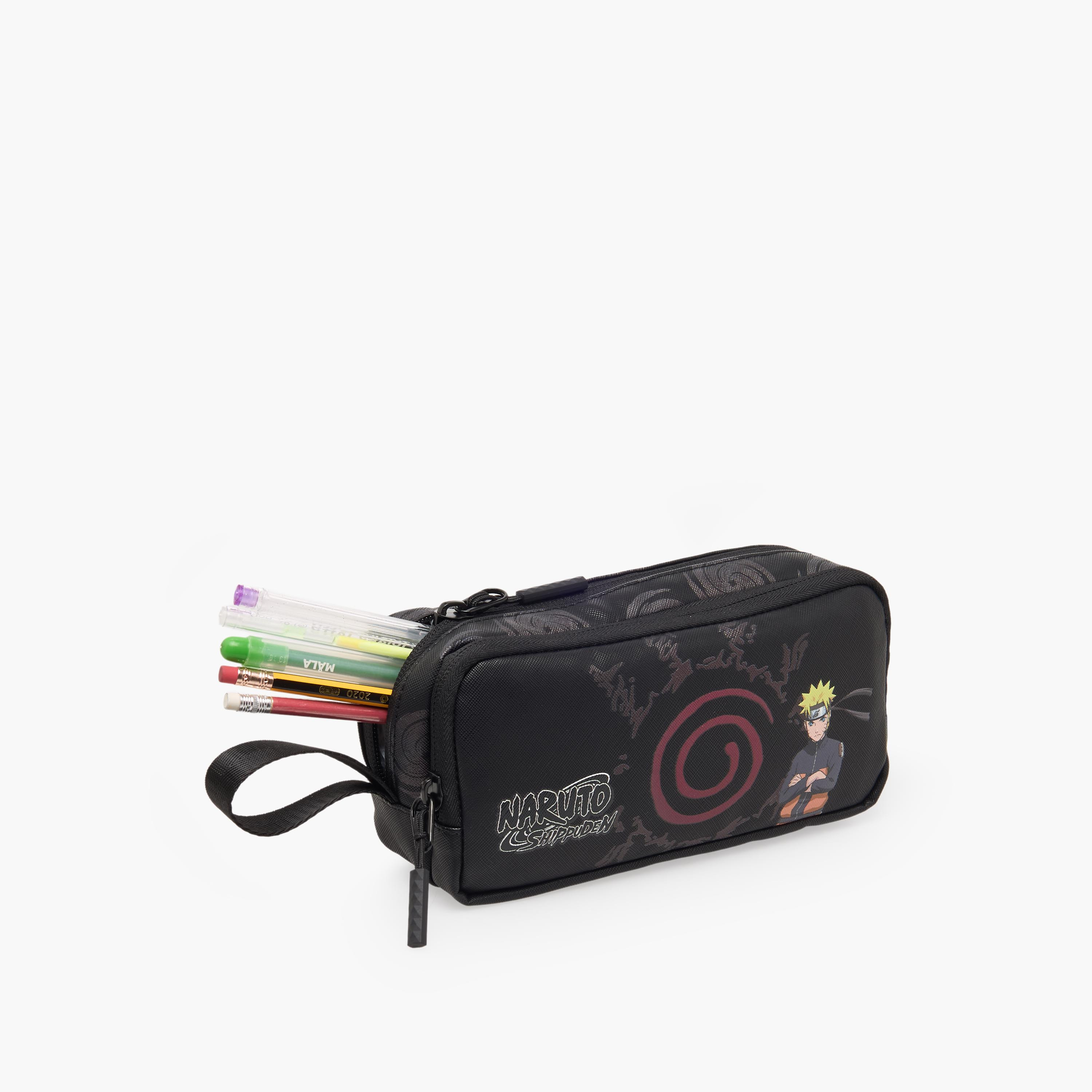 مقلمة بسحاب إغلاق وطبعات ناروتو من هوليوود ماجيك-school-stationery-pencilcases-image-6